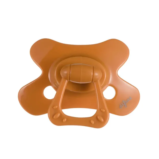 difrax-fopspeen-dental-12-maanden-pure-sucette-dentaire-silicone-d-s-12-mois-ton image 1