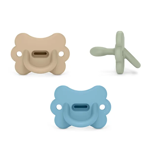 suavinex-butterfly-lot-de-3-sucettes-tout-silicone-6-18-mois-t-tine-sym-trique-s image 1