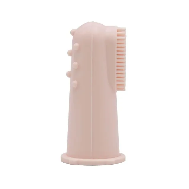 difrax-doigtier-dentaire-b-b-en-silicone-brosse-dents-100-silicone-pour-les-prem image 1