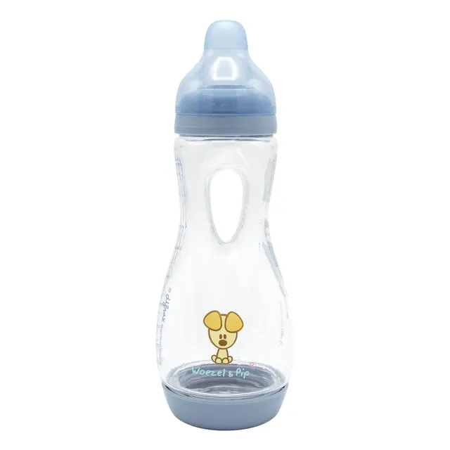difrax-biberon-poign-es-240-ml-woezel-et-pip-easy-grip-anti-coliques-d-s-3-mois image 1