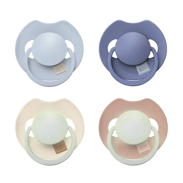 difrax-sucette-dynamique-prime-glow-0-6-mois-lot-de-4-baby-blue-blue-et-ivory-bl image 1