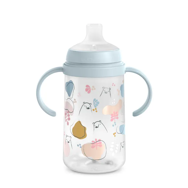 suavinex-bears-bleu-tasse-apprentissage-270-ml-avec-bec-souple-silicone-poign-es image 1