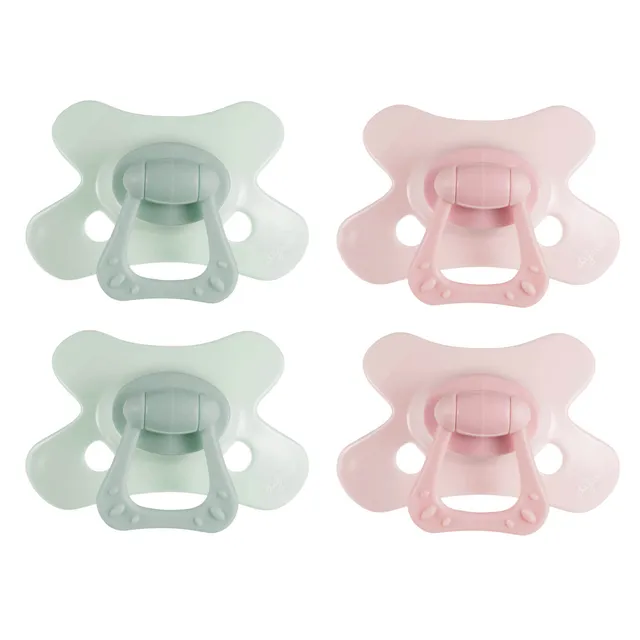 difrax-sucette-dental-6-mois-gems-green-jade-pink-opal-lot-de-4-t-tine-dentaire image 1