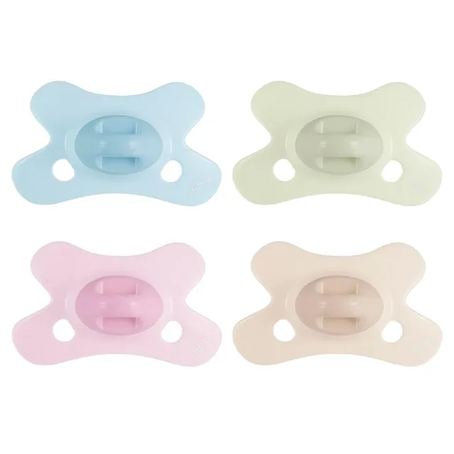 difrax-sucette-natural-0-6-mois-collection-gems-lot-de-4-couleurs-pastel-lavande image 1