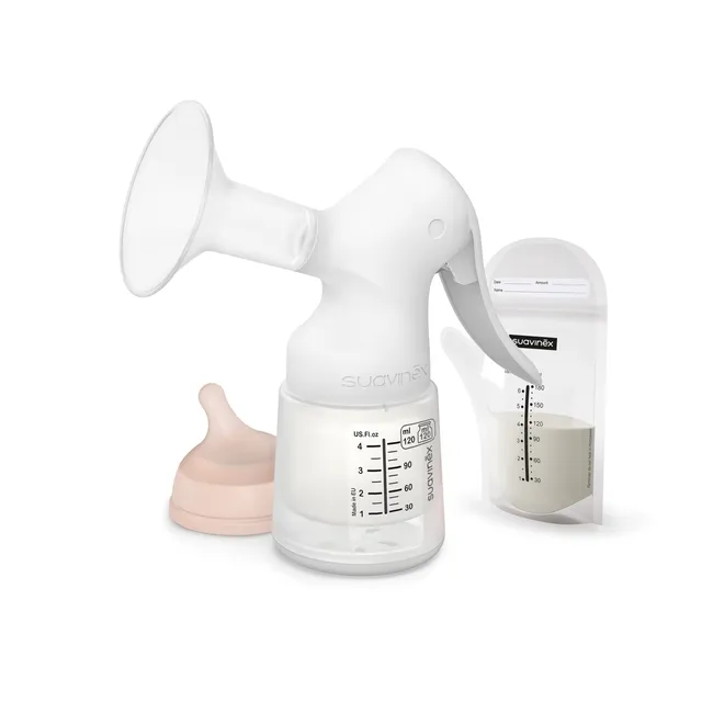 suavinex-tire-lait-manuel-silencieux-portable-avec-biberon-zero-zero-120-ml-3-sa image 1