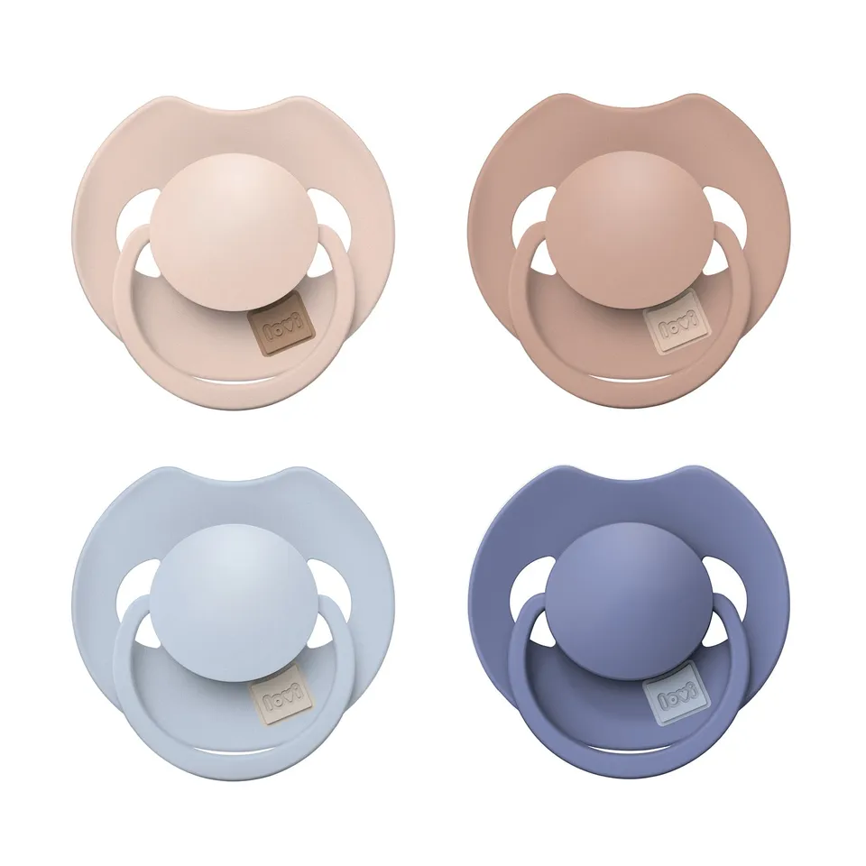 difrax-lovi-sucettes-dynamiques-prime-0-6-mois-lot-de-4-nude-blush-et-baby-blue- image 1