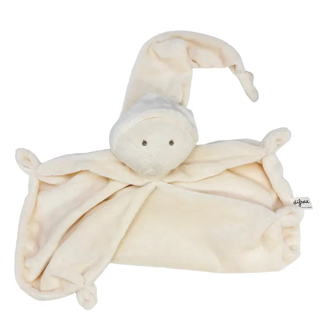 difrax-knuffeldoek-soft-doudou-en-peluche-ultra-douce-avec-bonnet-pointu-d-s-la- image 1