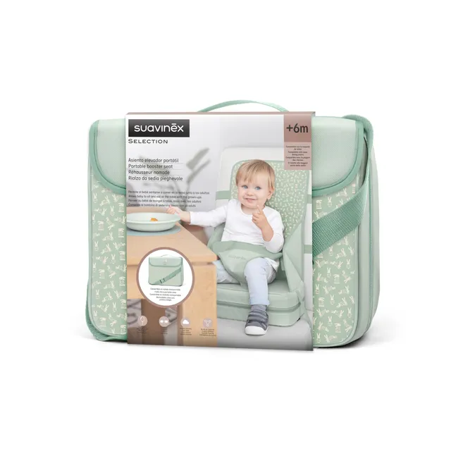 suavinex-r-hausseur-de-chaise-haute-b-b-portable-convertible-en-mallette-harnais image 1