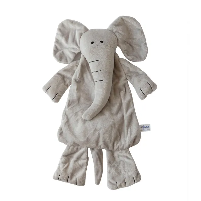 difrax-elliot-pel-elephant-plate-toute-douce-doudou-plat-billes-d-s-la-naissance image 1
