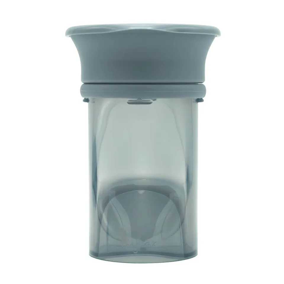 difrax-gobelet-360-verre-d-apprentissage-anti-fuite-avec-couvercle-d-s-9-mois image 1