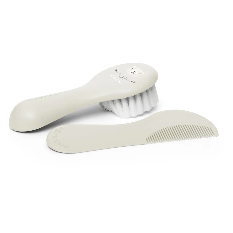 suavinex-brosse-et-peigne-b-b-set-cheveux-nouveau-n-fibres-denses-et-douces-dent image 1
