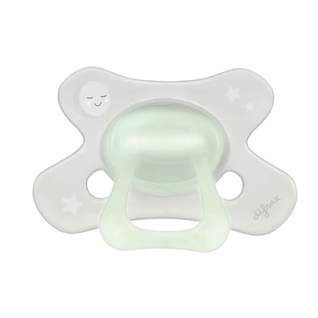 difrax-fopspeen-dental-18-mois-glow-in-the-dark-sucette-silicone-phosphorescente image 1