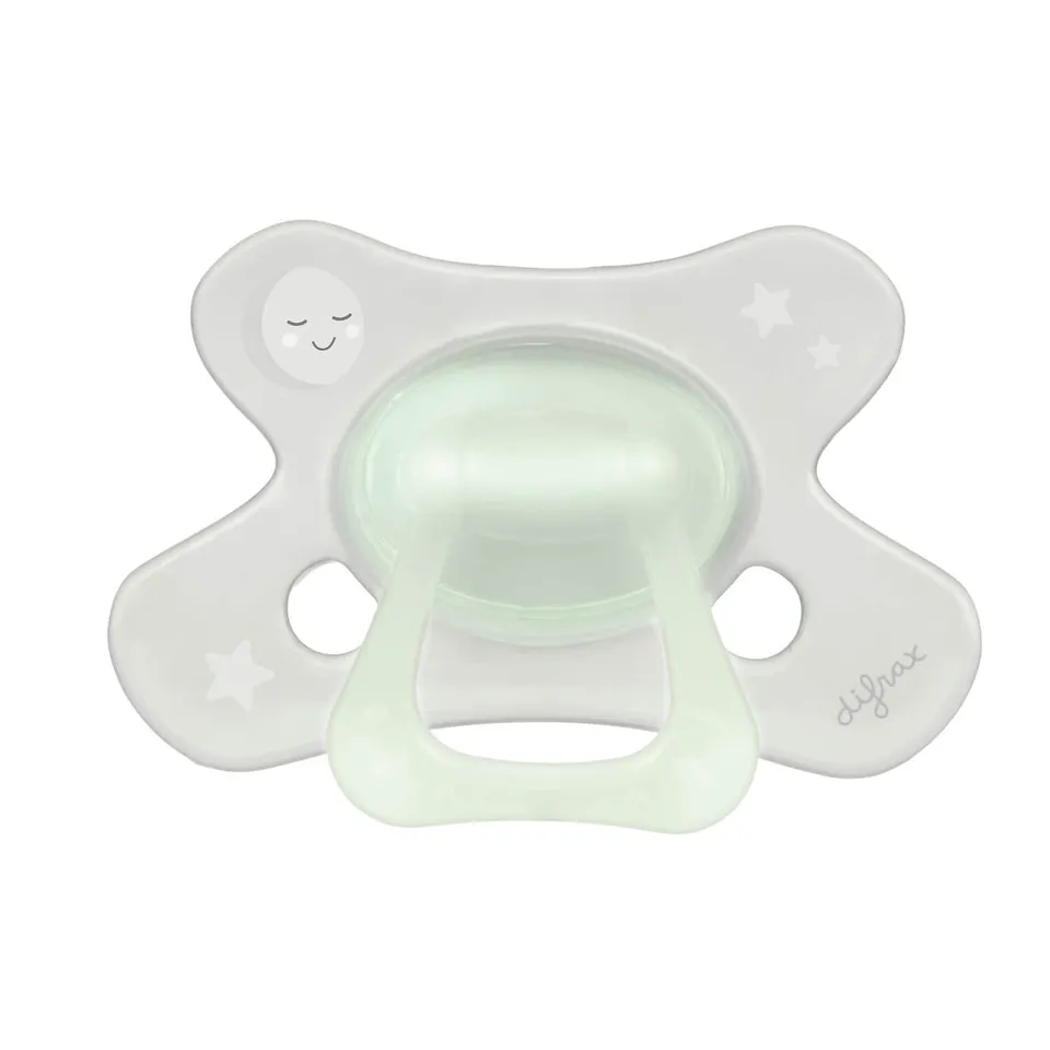 difrax-fopspeen-dental-18-mois-glow-in-the-dark-sucette-silicone-phosphorescente image 1