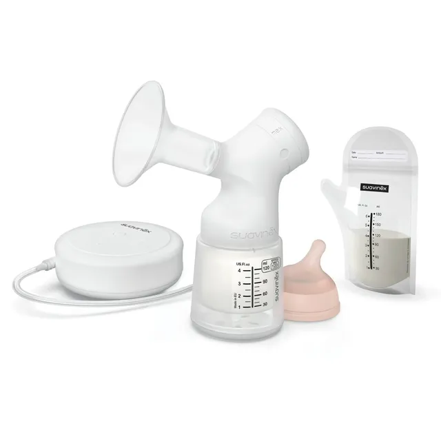 suavinex-tire-lait-lectrique-syst-me-de-double-r-gulation-inclut-biberon-anti-co image 1