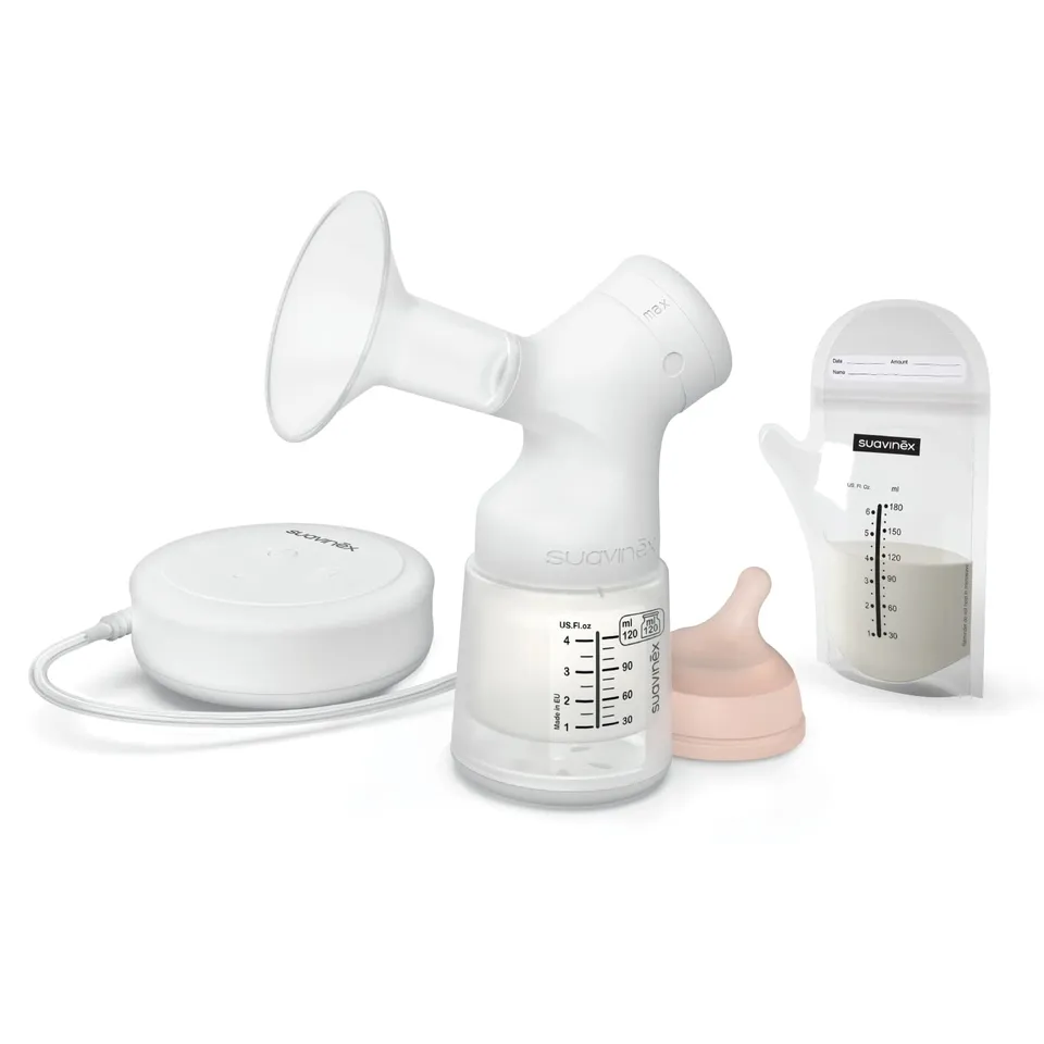 suavinex-tire-lait-lectrique-syst-me-de-double-r-gulation-inclut-biberon-anti-co image 1