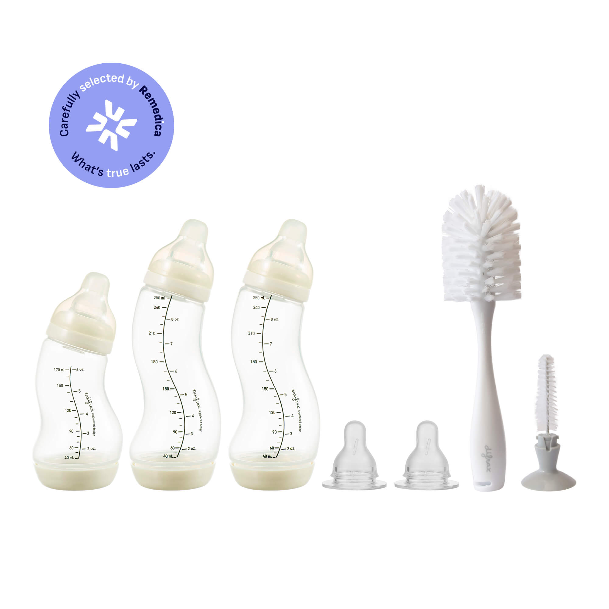 difrax-starterset-biberons-s-natural-avec-goupillon-coffret-biberon-anti-colique image 1