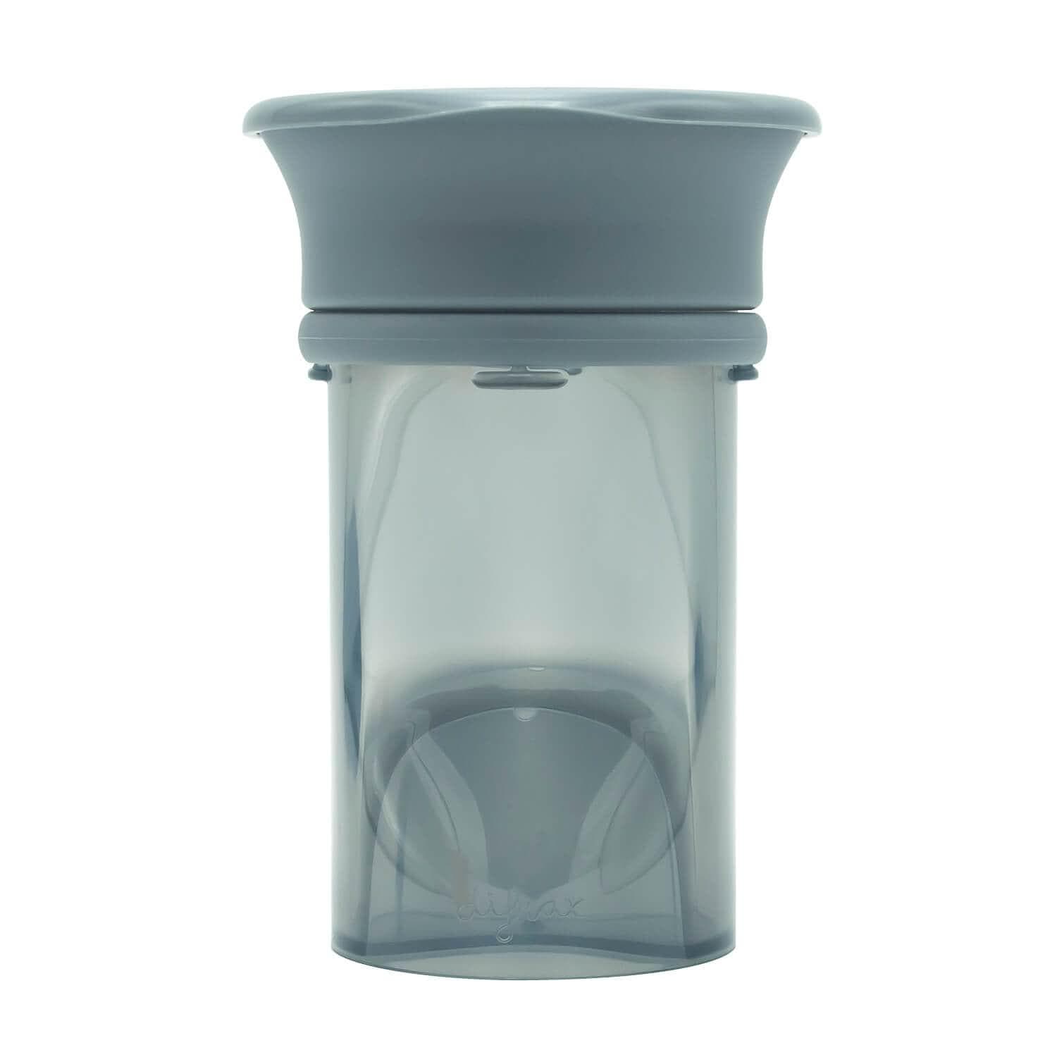 difrax-gobelet-360-verre-d-apprentissage-anti-fuite-avec-couvercle-d-s-9-mois image 1
