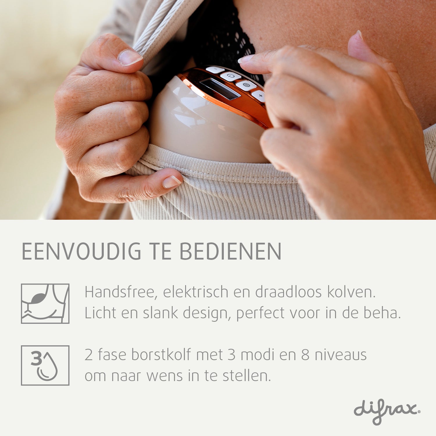 difrax-professie-hands-free-borstkolf-tire-lait-lectrique-sans-fil-portable image 3