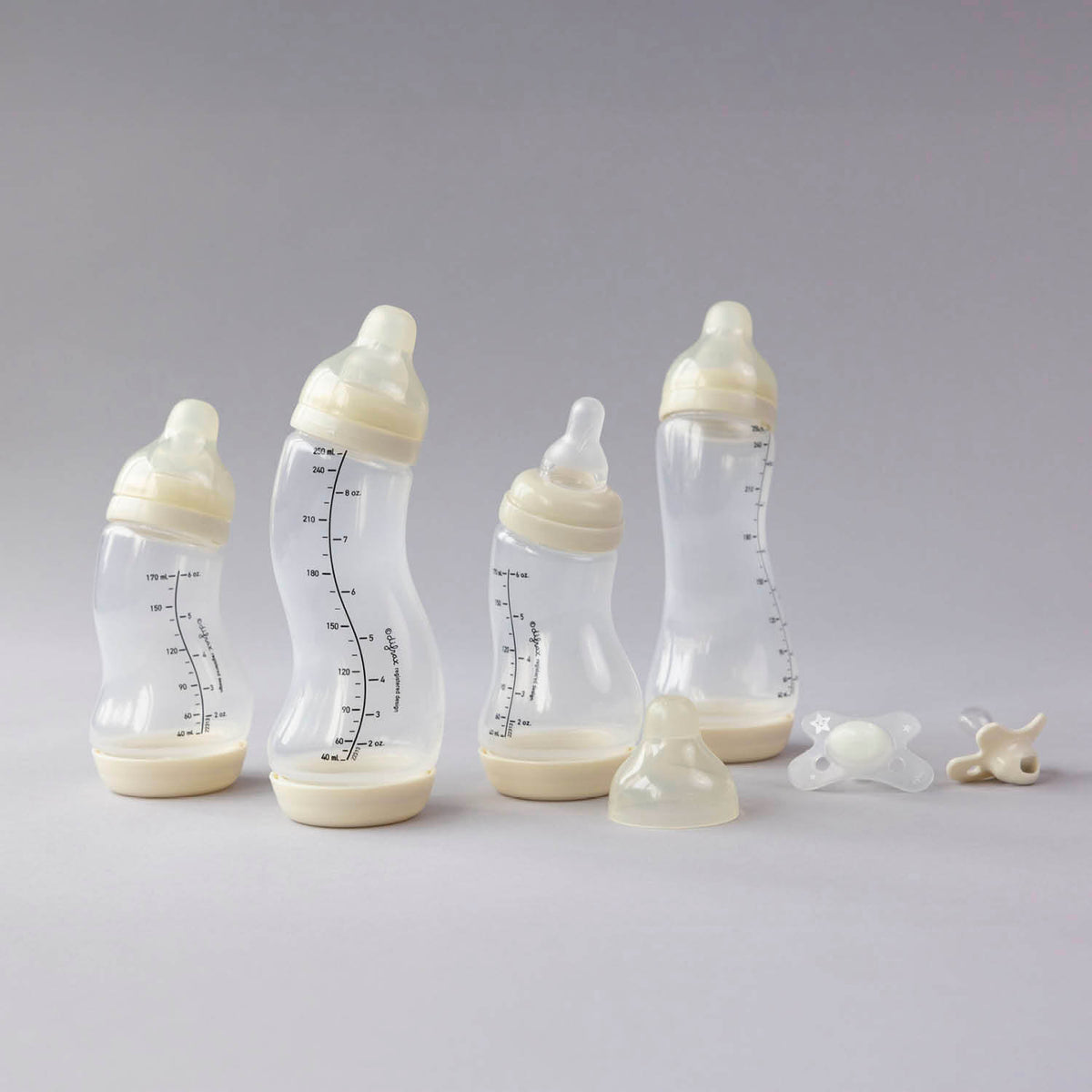 difrax-newborn-starterset-anti-colic-s-babyflessen-2-x-170-ml-2-x-250-ml-ivory-2 image 3