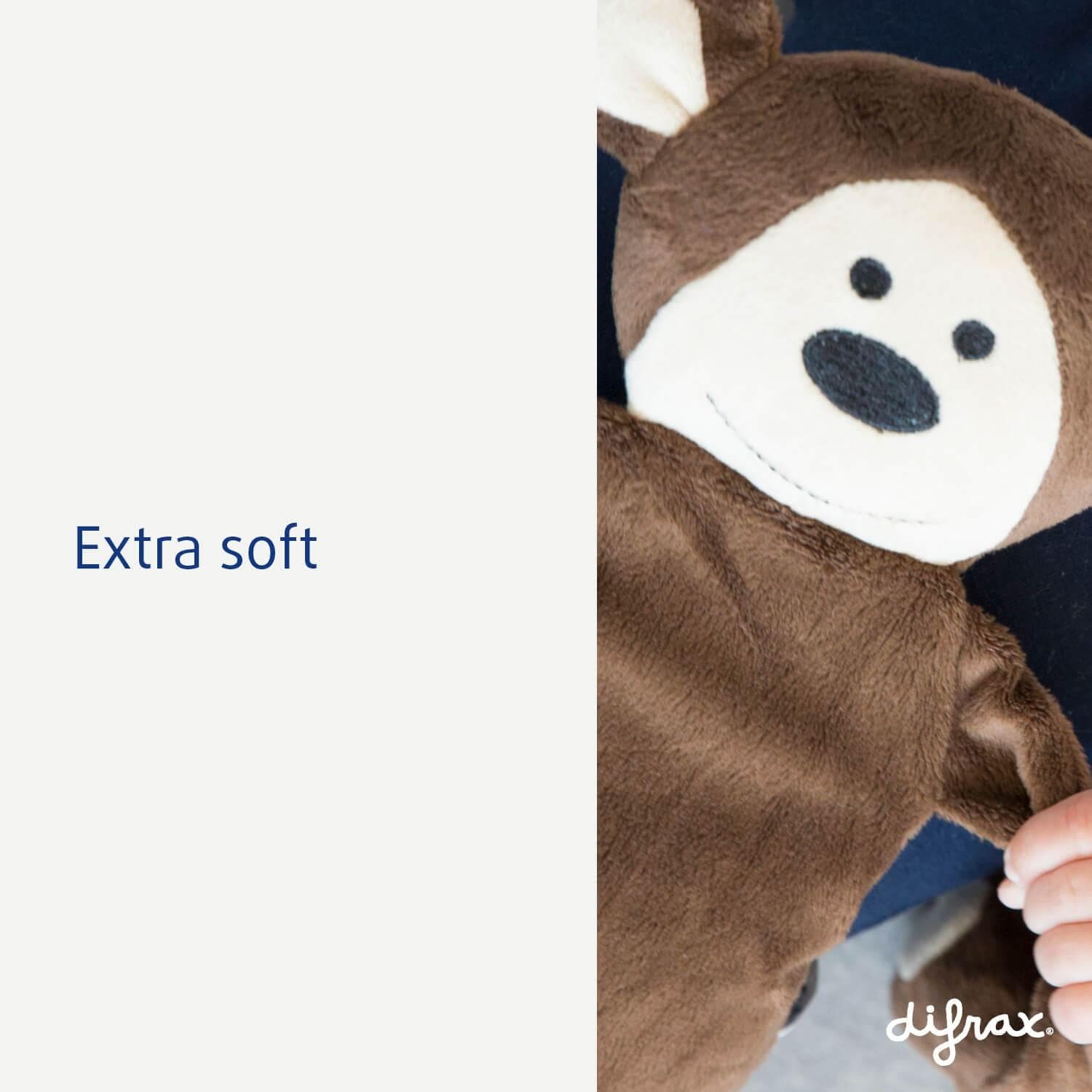 difrax-aap-mario-doudou-plat-singe-en-peluche-douce-43-cm-d-s-la-naissance image 3