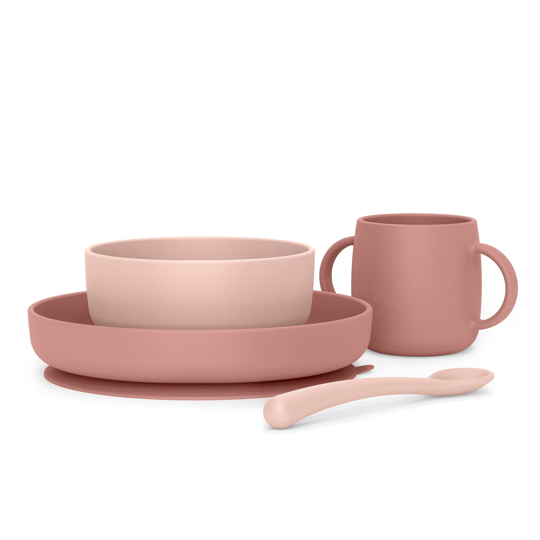 suavinex-colour-essence-set-vaisselle-b-b-en-silicone-avec-ventouse-4-pi-ces-bol image 1