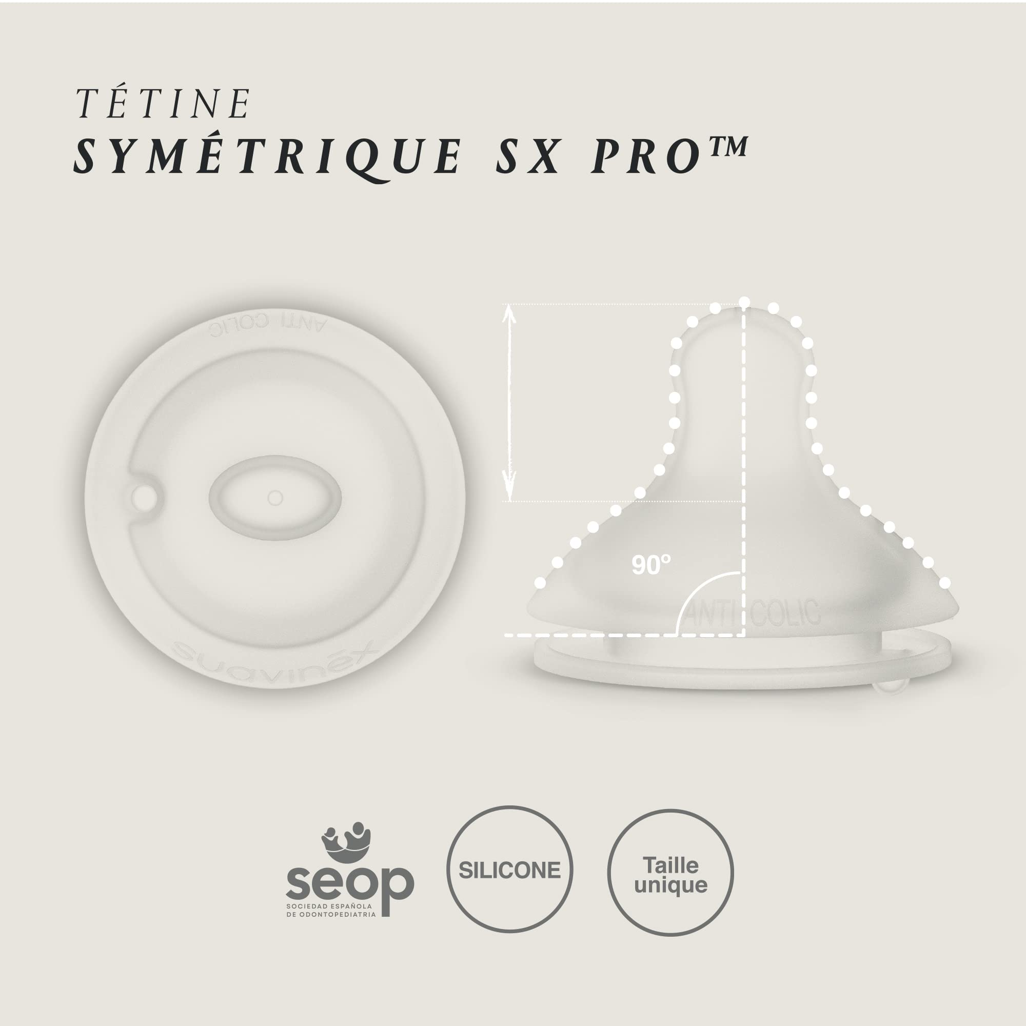 suavinex-biberon-bonhomia-270-ml-avec-t-tine-sym-trique-sx-pro-silicone-d-bit-mo-2 image 6