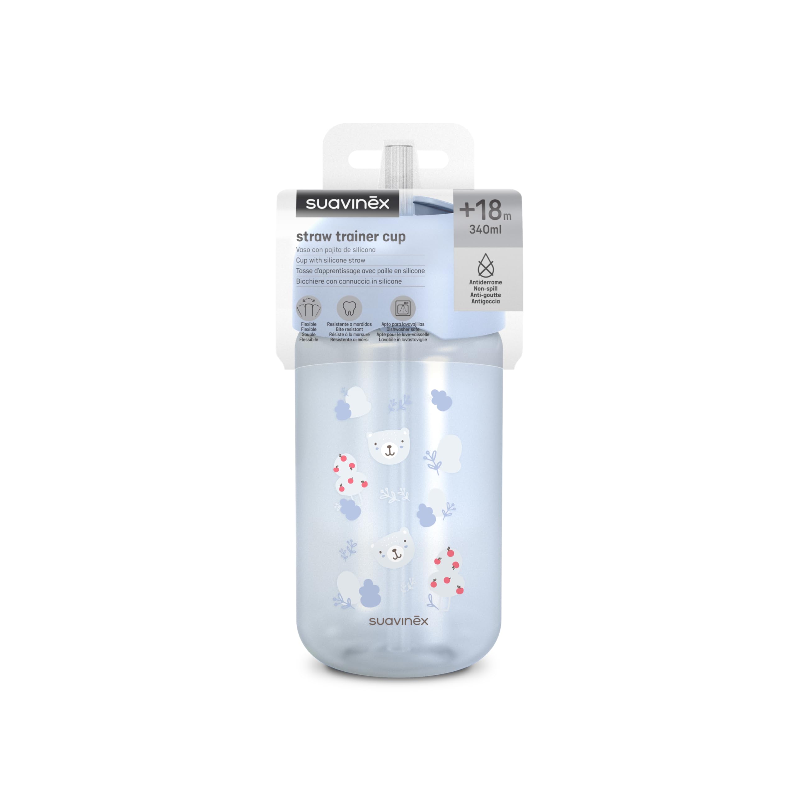 suavinex-gourde-paille-b-b-340-ml-anti-goutte-paille-silicone-flexible-r-sistant image 3