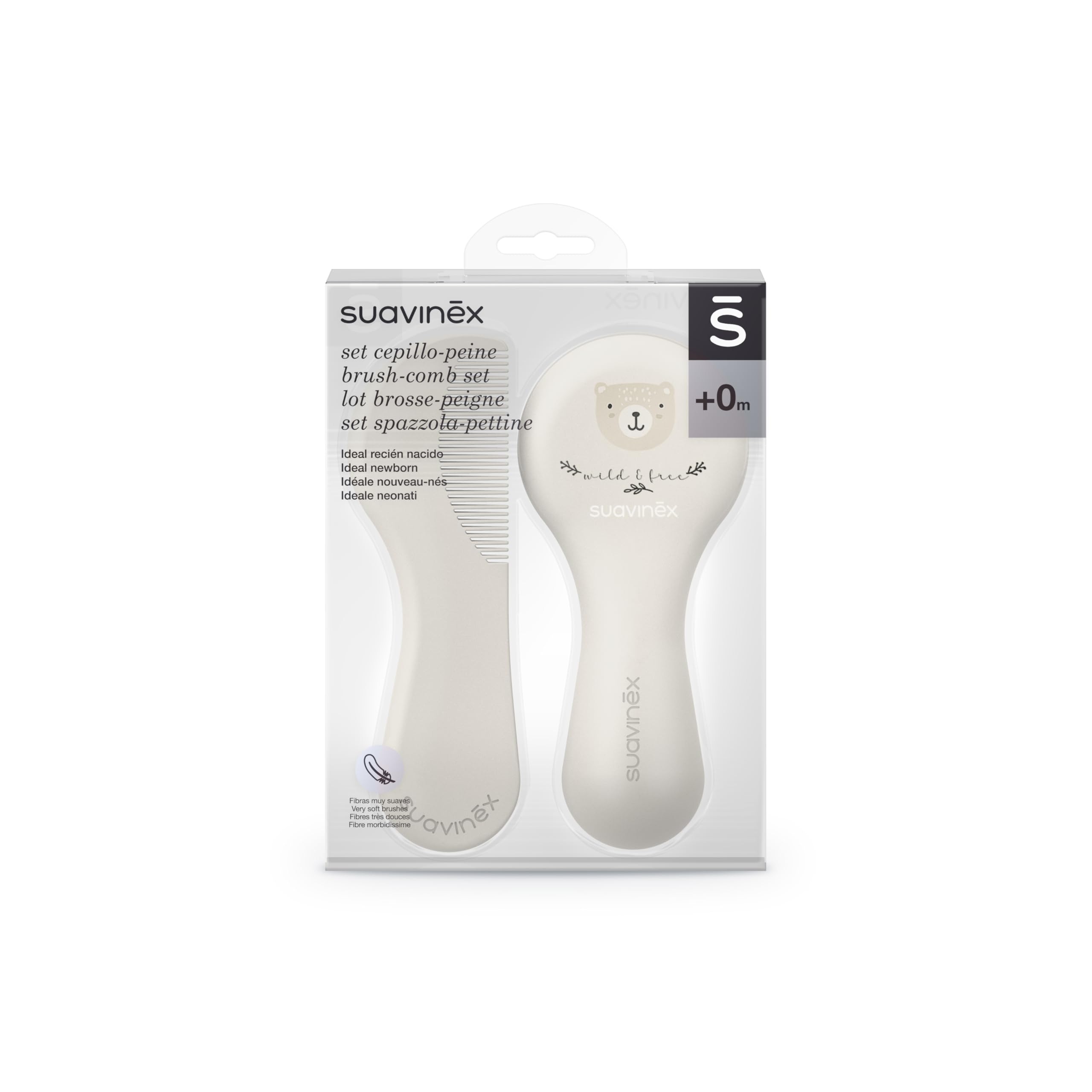 suavinex-brosse-et-peigne-b-b-set-cheveux-nouveau-n-fibres-denses-et-douces-dent image 2