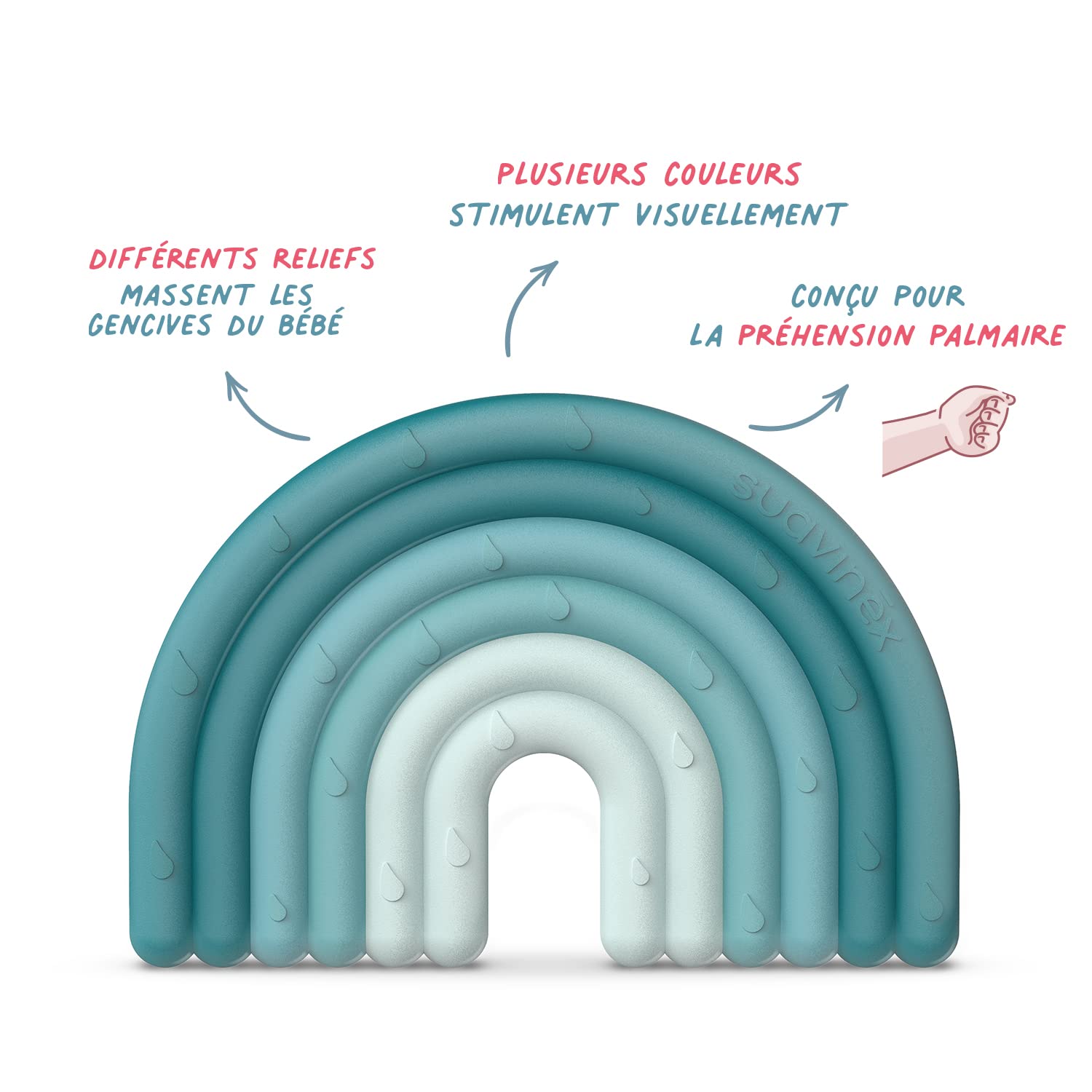 suavinex-anneau-de-dentition-en-silicone-arc-en-ciel-bleu-401435-0-mois-souple-e image 3