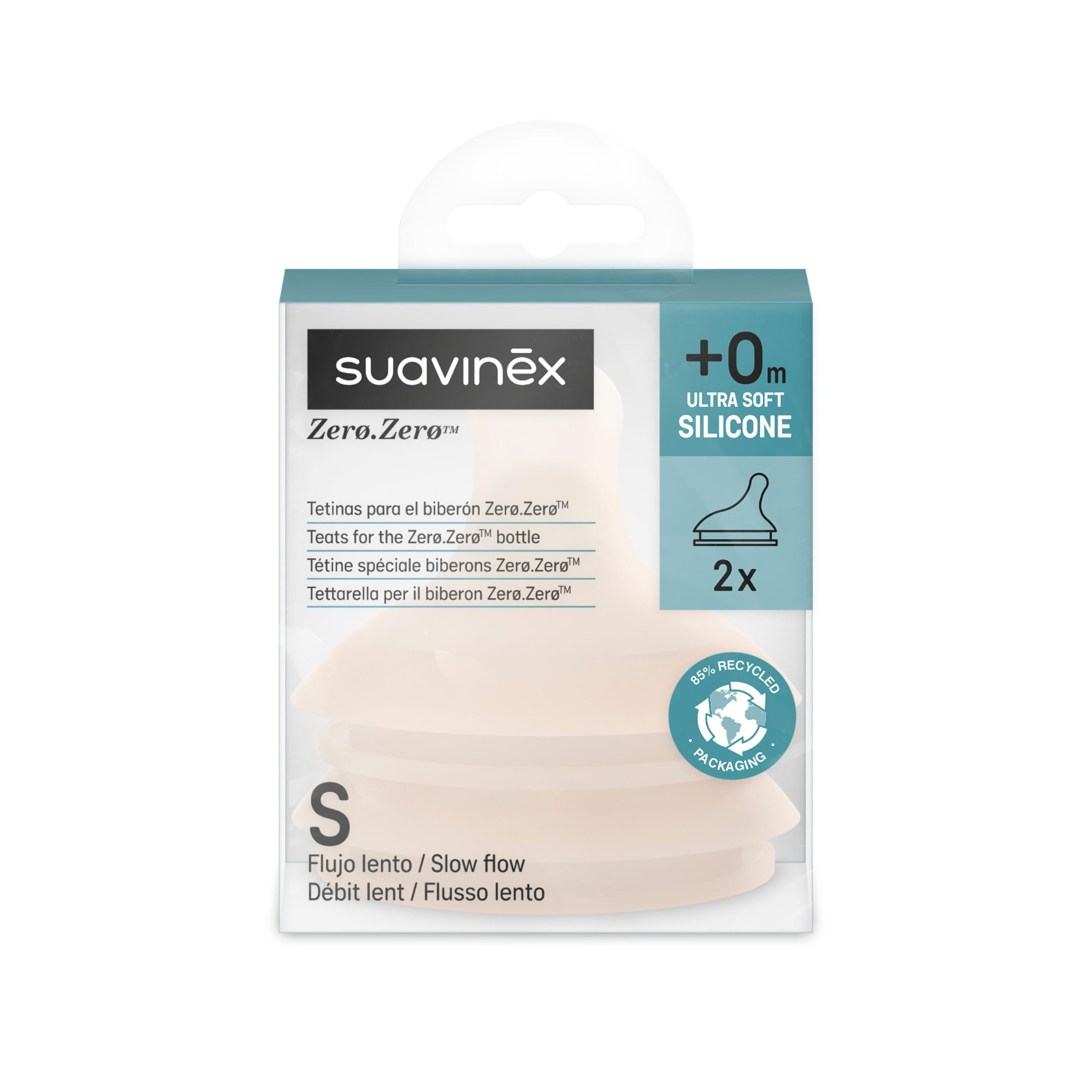 suavinex-lot-de-2-t-tines-biberon-anti-colique-zero-zero-d-bit-lent-s-silicone-0 image 3