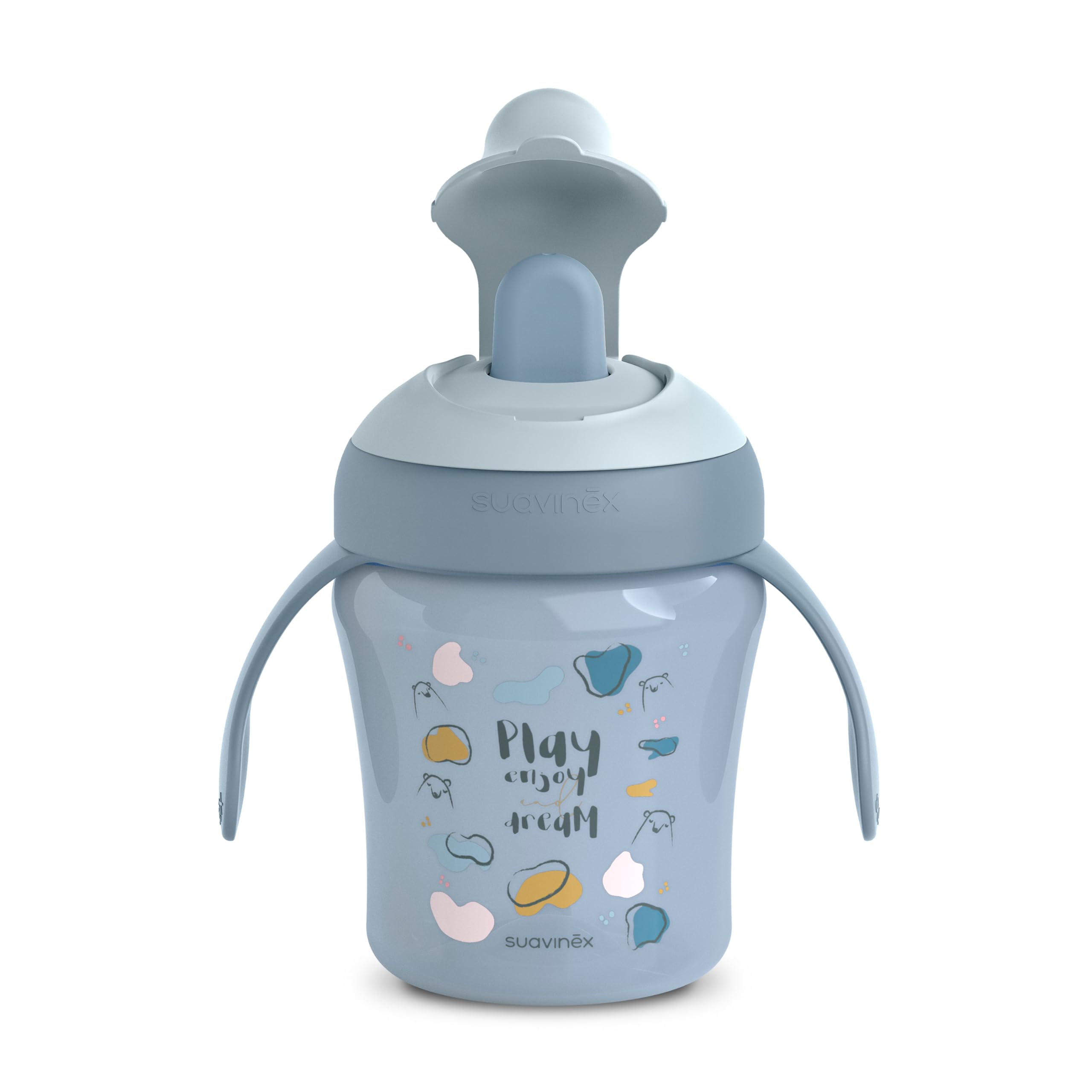 suavinex-tasse-apprentissage-200-ml-avec-bec-rigide-anti-r-page-anti-fuite-couve image 1