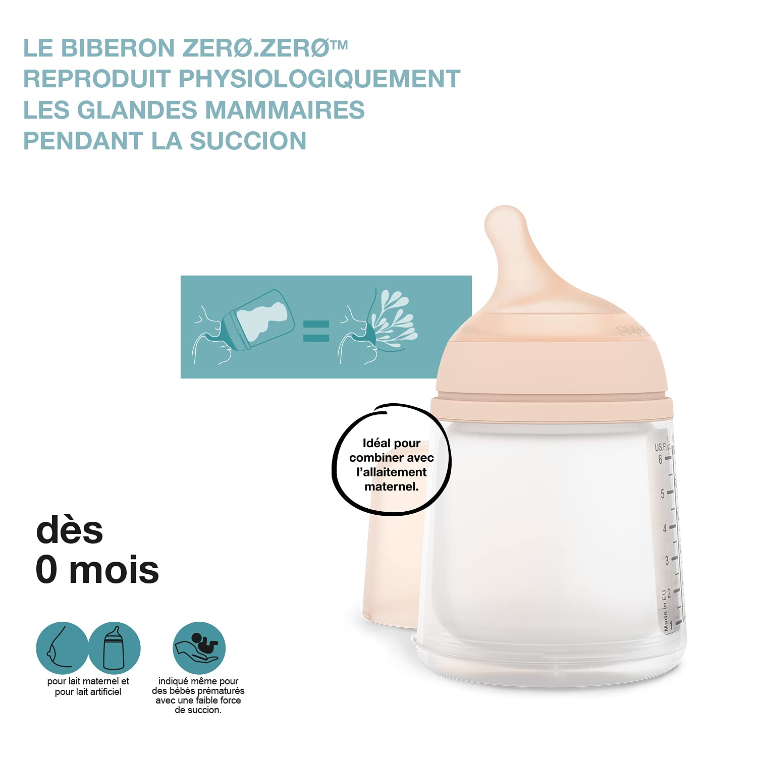 suavinex-biberon-anti-colique-zero-zero-180-ml-avec-t-tine-allaitement-a-0-mois- image 3