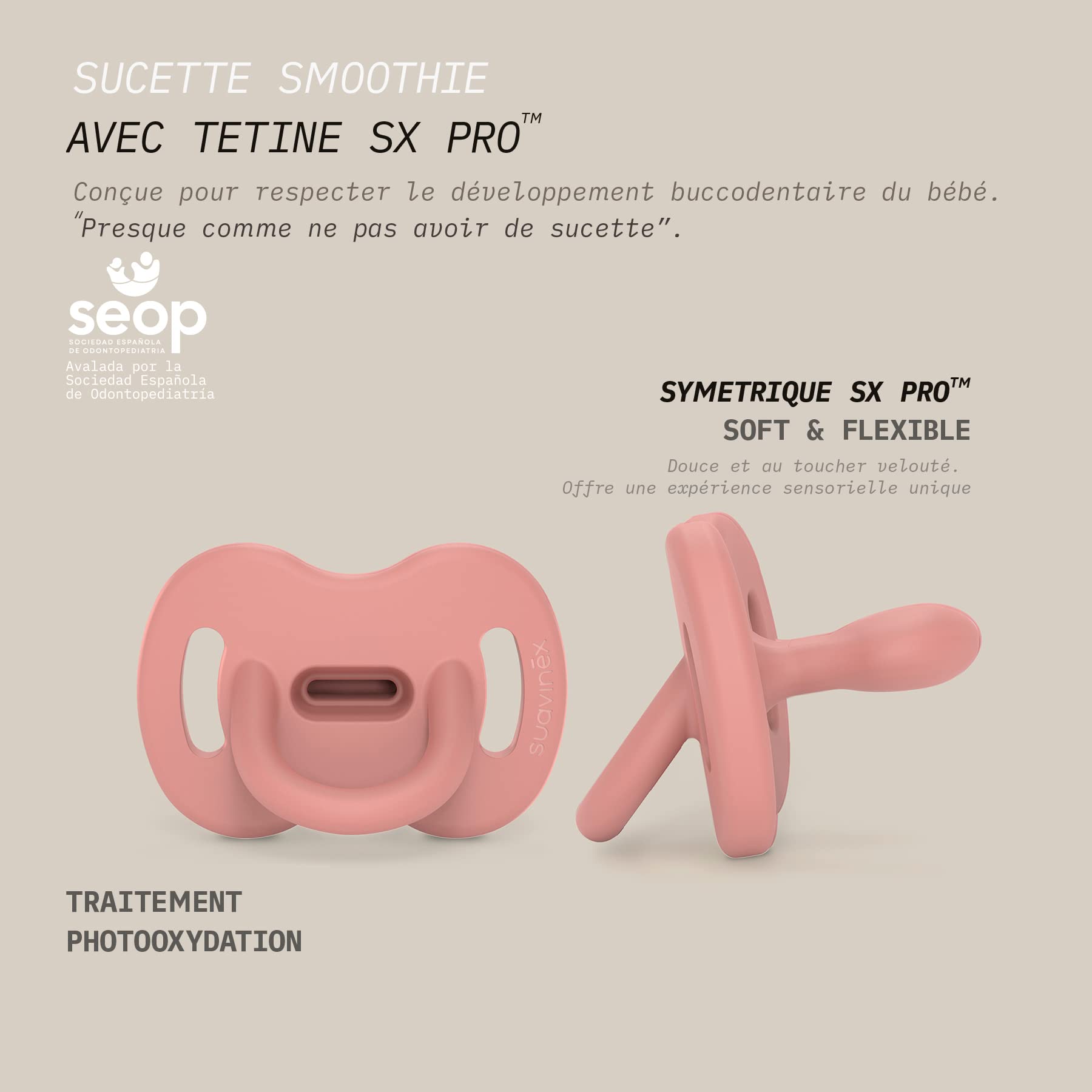 suavinex-sucette-tout-silicone-0-6-mois-colour-essence-vert-t-tine-sym-trique-sx image 4