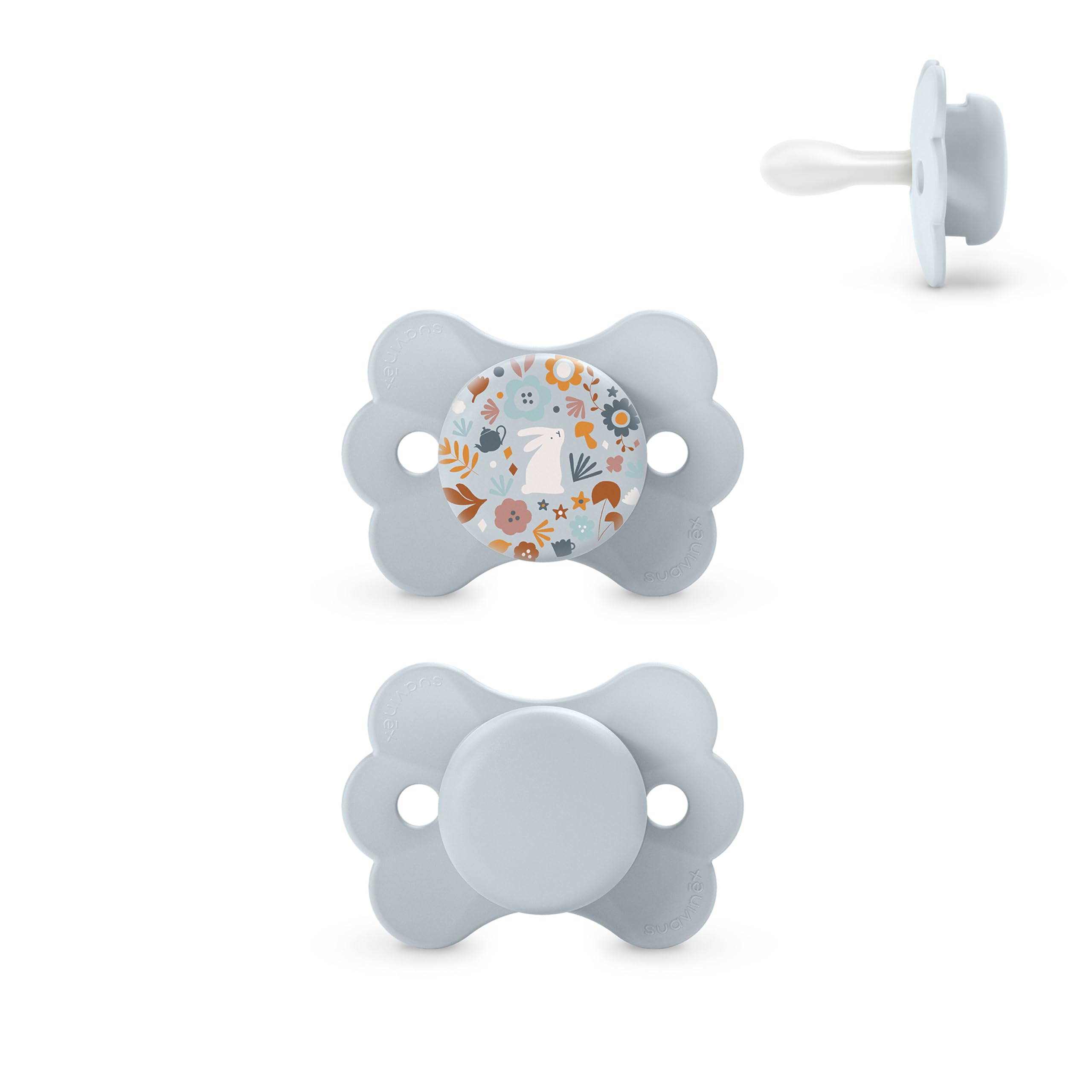 suavinex-wonderland-lot-de-2-sucettes-b-b-0-6-mois-t-tine-sym-trique-sx-pro-sili image 1