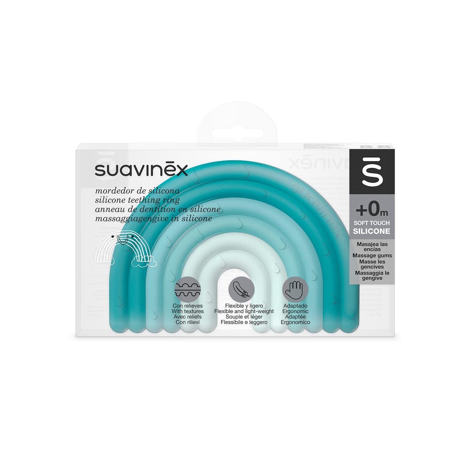 suavinex-anneau-de-dentition-en-silicone-arc-en-ciel-bleu-401435-0-mois-souple-e image 2