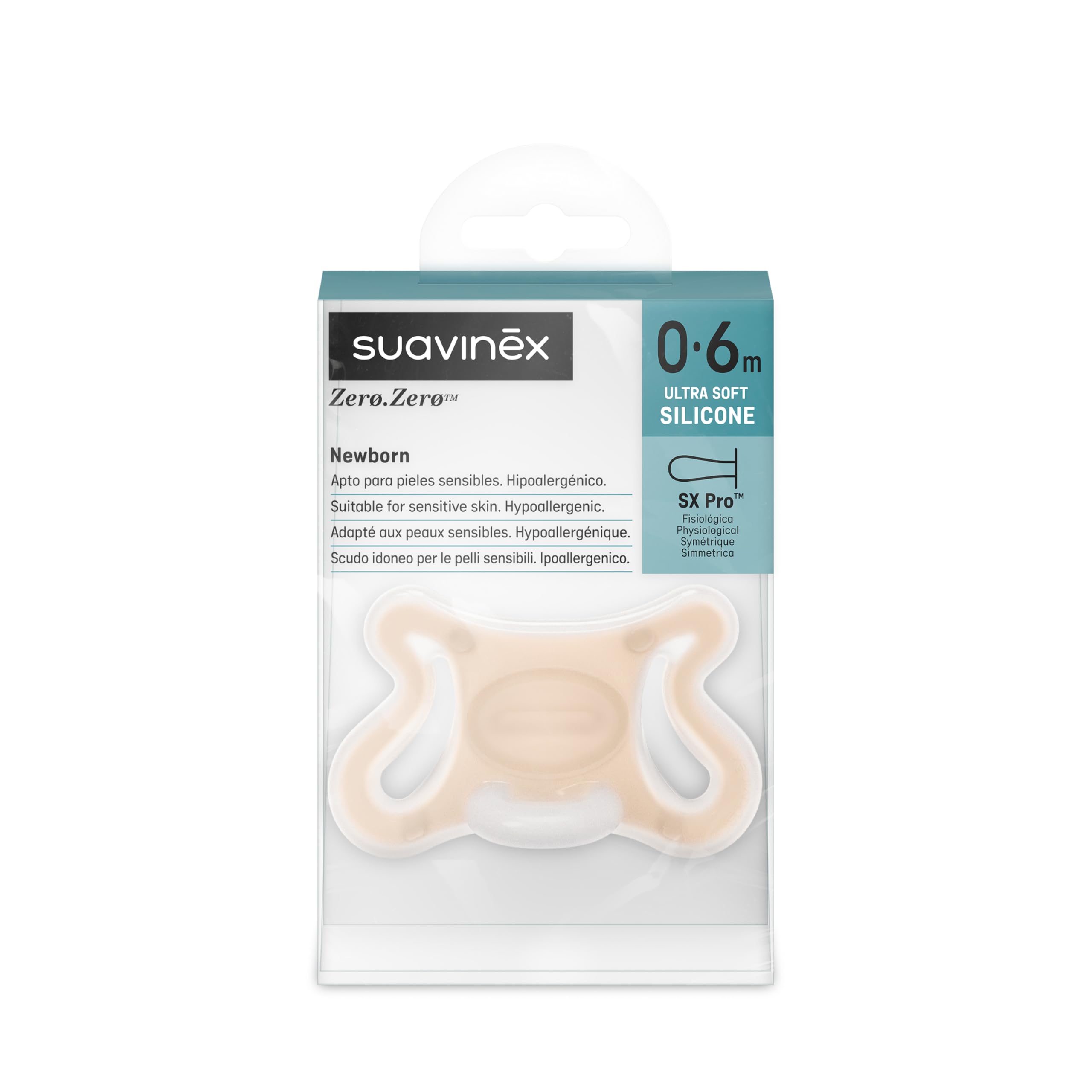 suavinex-zero-zero-sucette-nouveau-n-0-6-mois-avec-t-tine-sym-trique-sx-pro-adap image 2