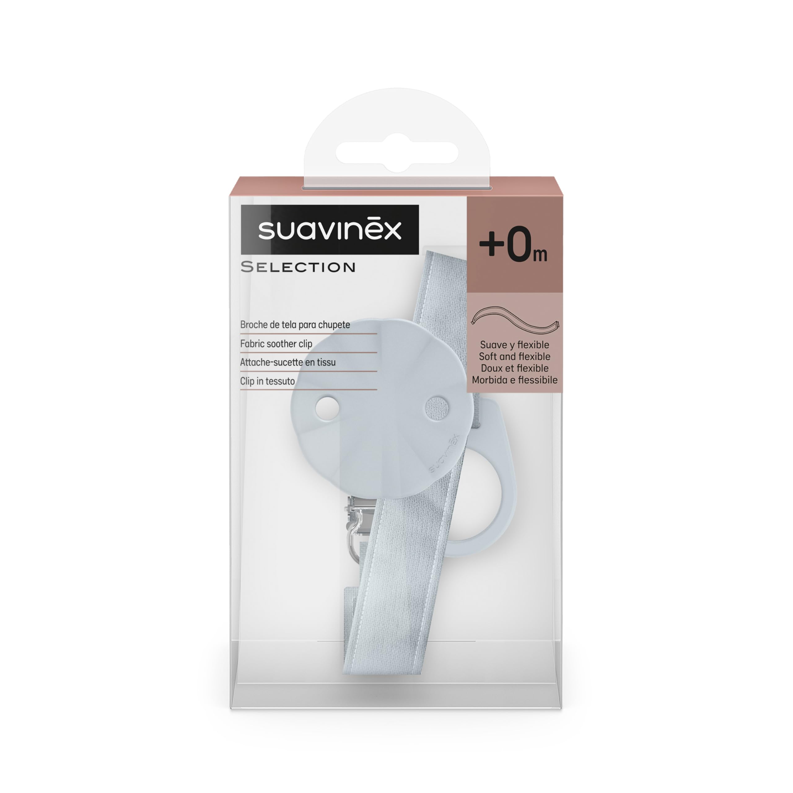 suavinex-tisu-attache-sucette-en-tissu-avec-clip-et-plaque-silicone-compatible-s-2 image 2