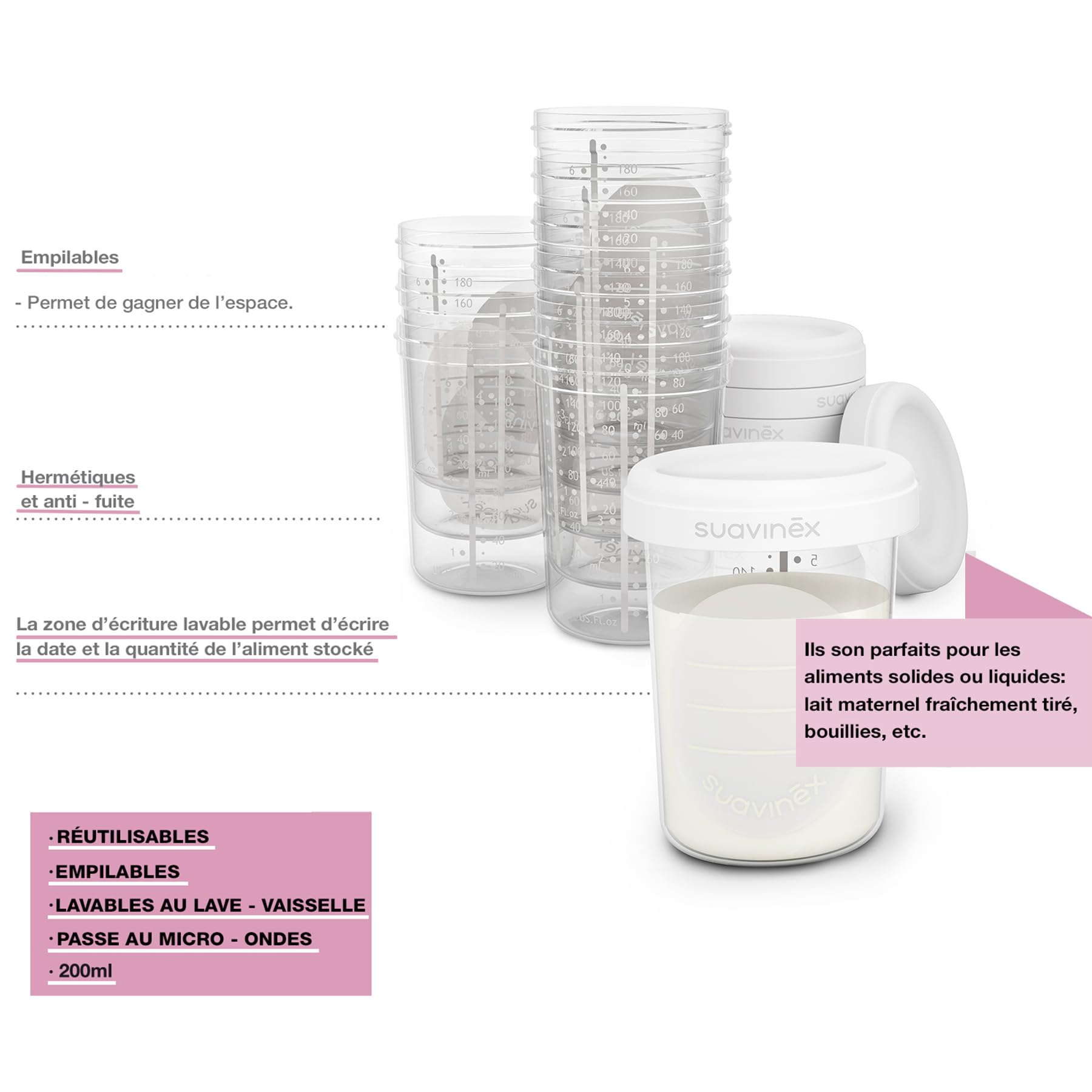 suavinex-10-pots-de-conservation-lait-maternel-180-ml-herm-tiques-anti-fuite-cou image 6