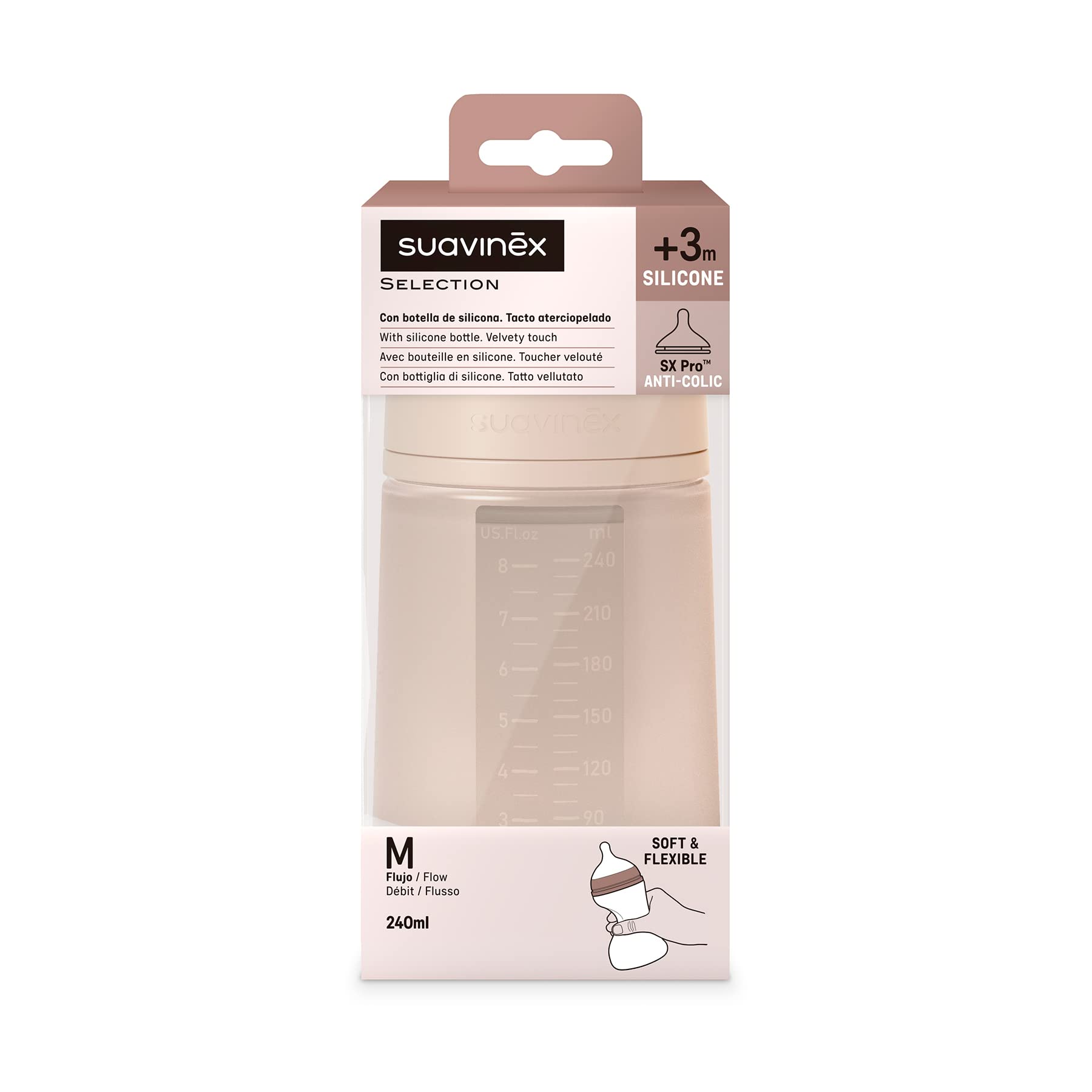 suavinex-biberon-100-silicone-sx-pro-240-ml-t-tine-sym-trique-d-bit-m-valve-anti image 3