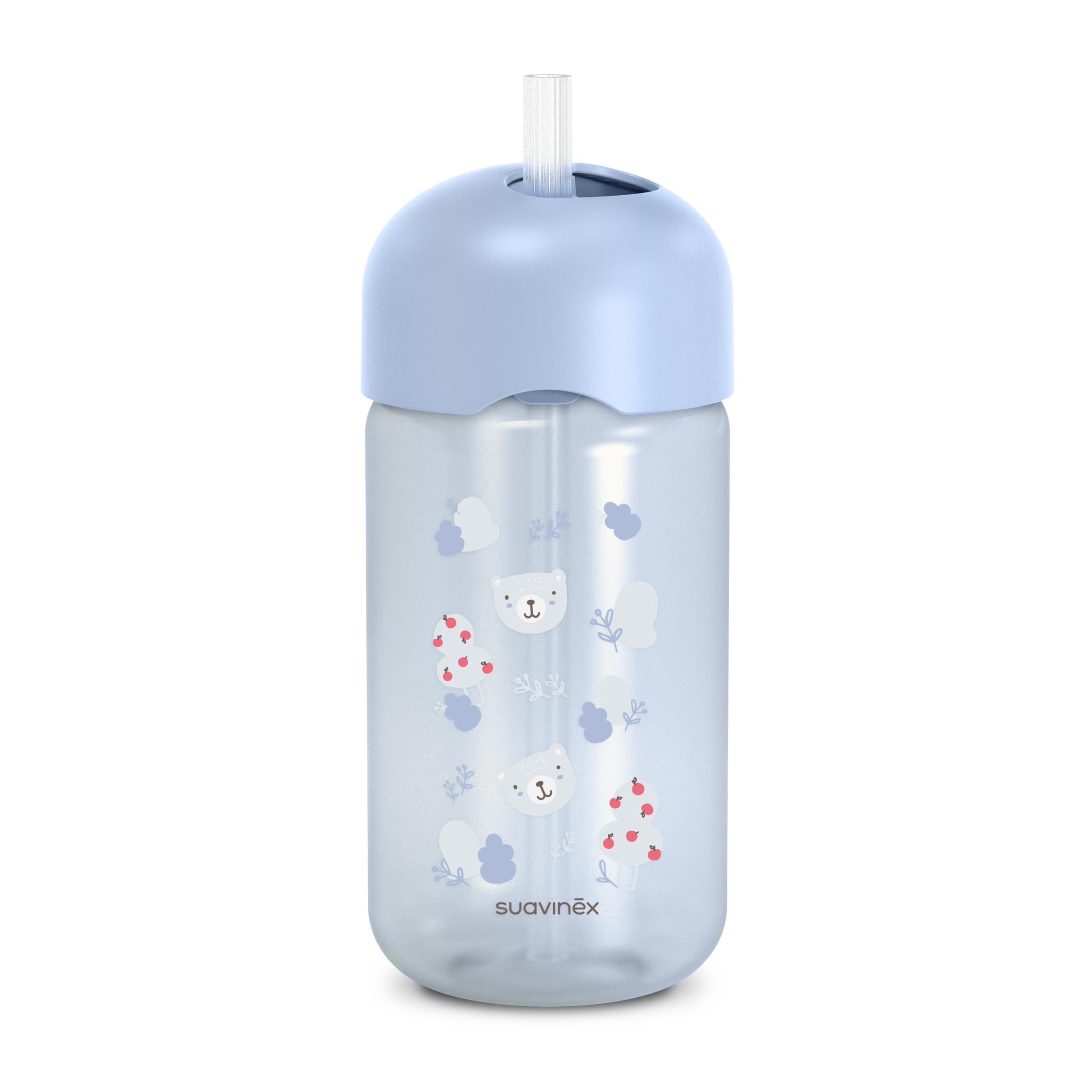 suavinex-gourde-paille-b-b-340-ml-anti-goutte-paille-silicone-flexible-r-sistant image 1