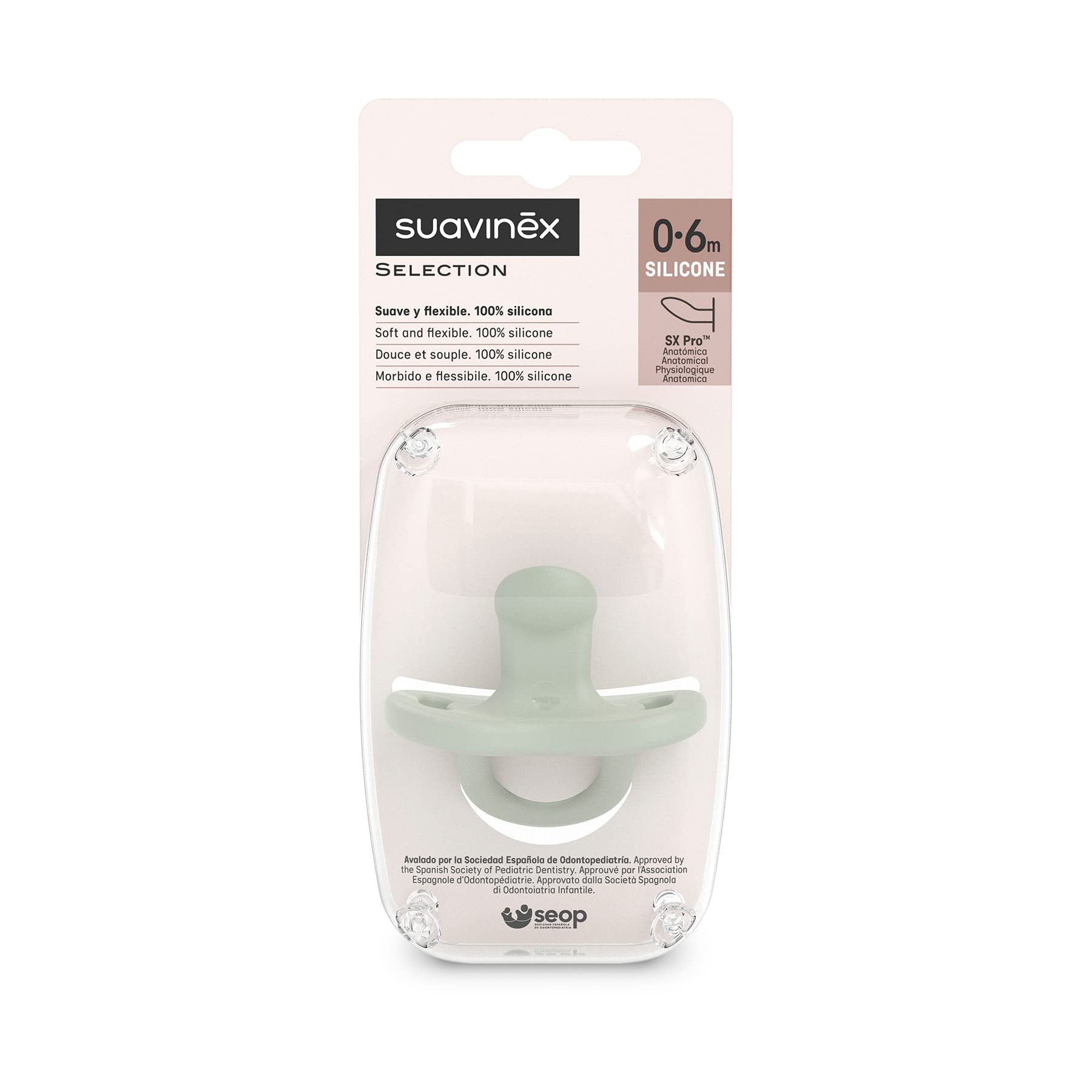 suavinex-colour-essence-sucette-tout-silicone-0-6-mois-t-tine-anatomique-sx-pro- image 3