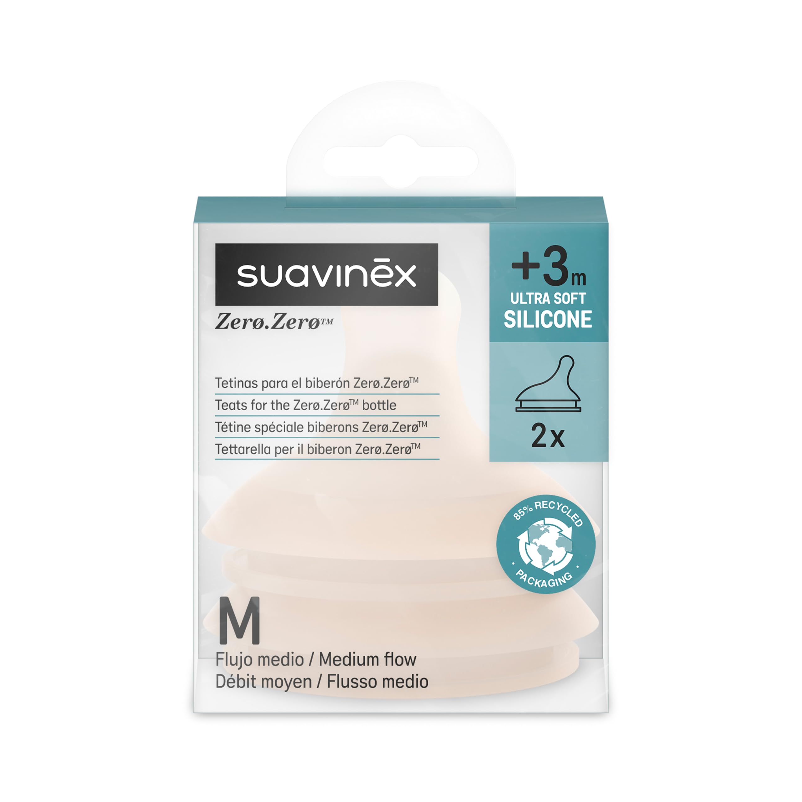 suavinex-zero-zero-lot-de-2-t-tines-d-bit-moyen-m-en-silicone-3-mois-compatibles image 2