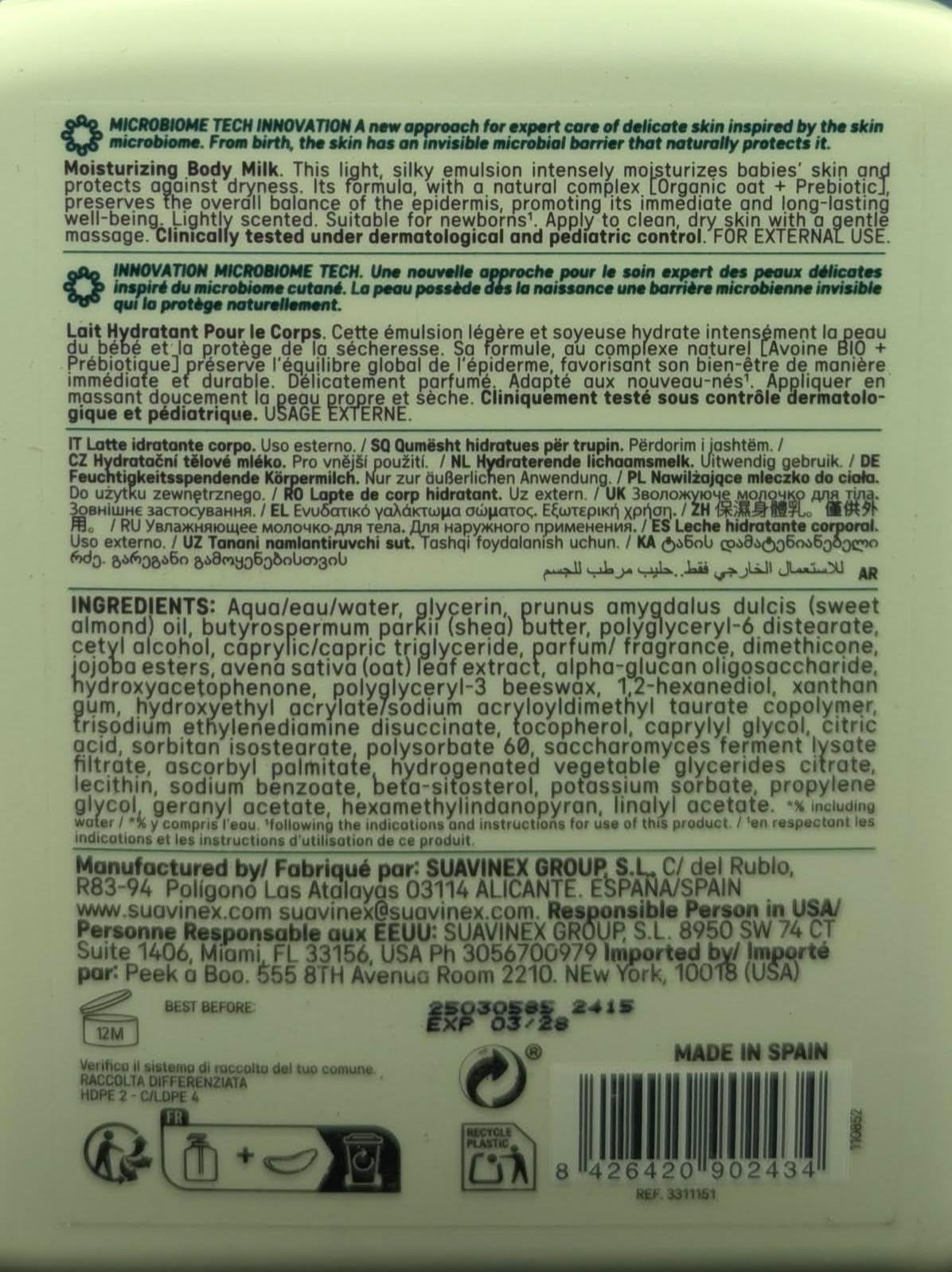 Le meilleur lait corps pour bébé que j'ai testé