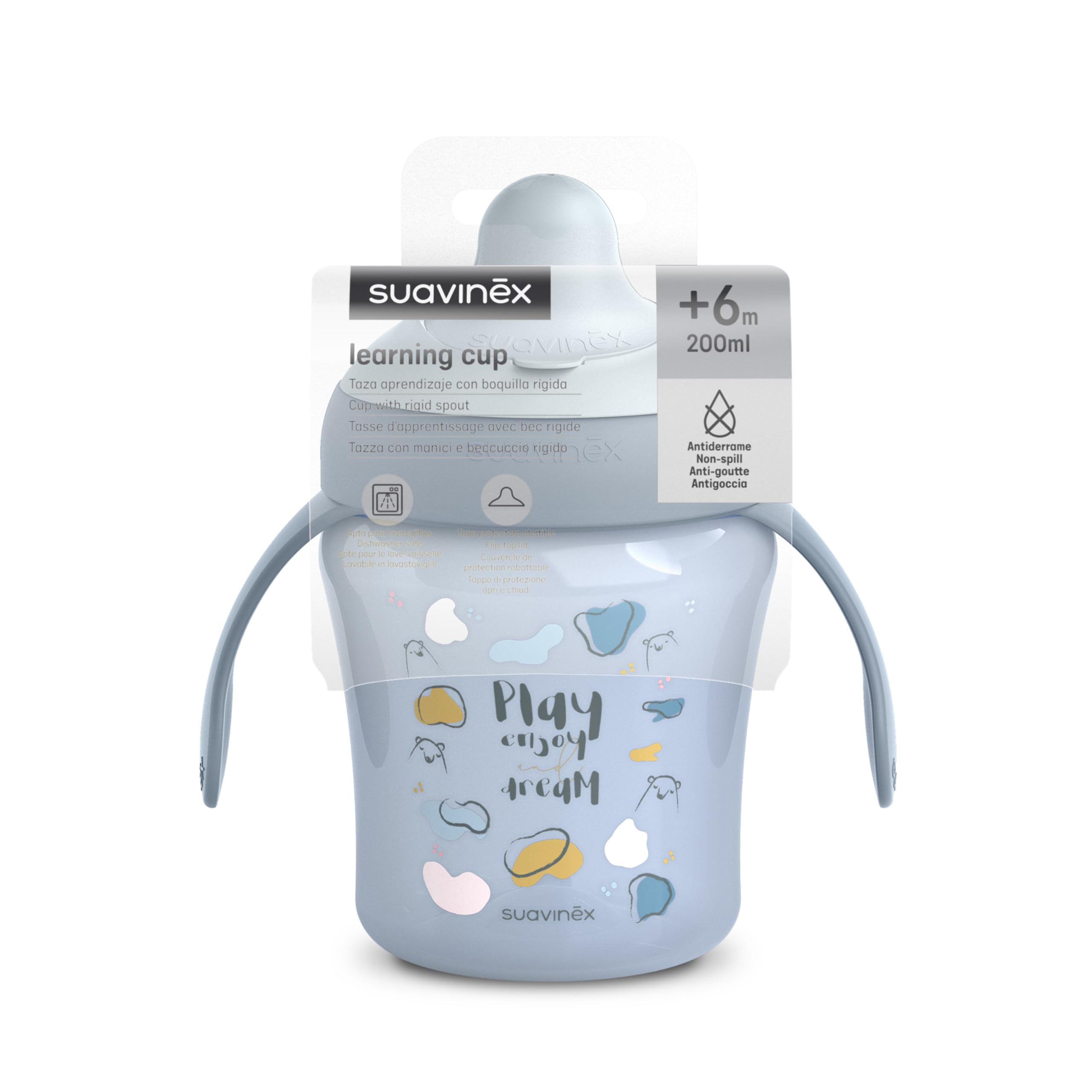 suavinex-tasse-apprentissage-200-ml-avec-bec-rigide-anti-r-page-anti-fuite-couve image 2