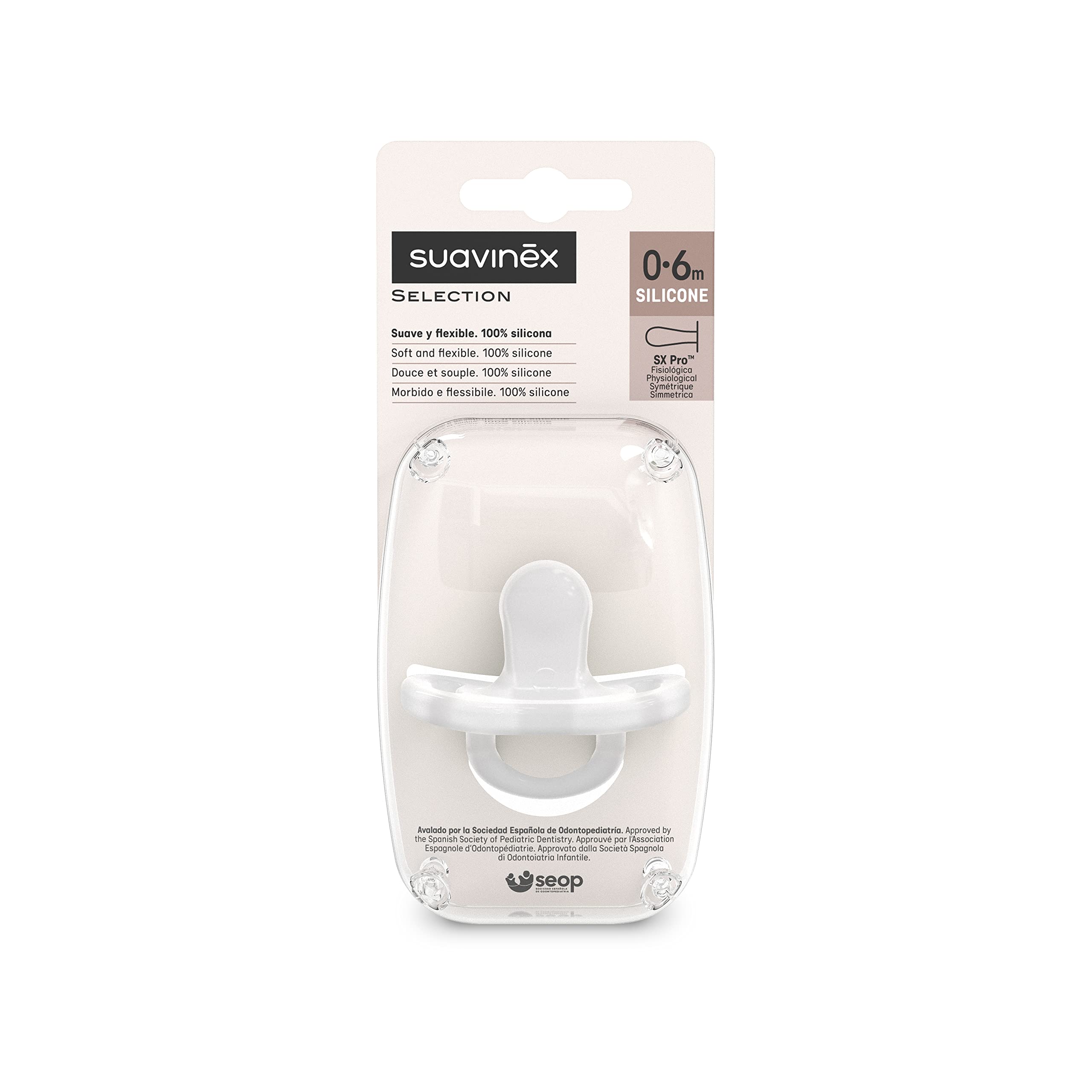 suavinex-sucette-tout-silicone-sx-pro-0-6-mois-r-versible-ultra-douce-id-al-pour image 3