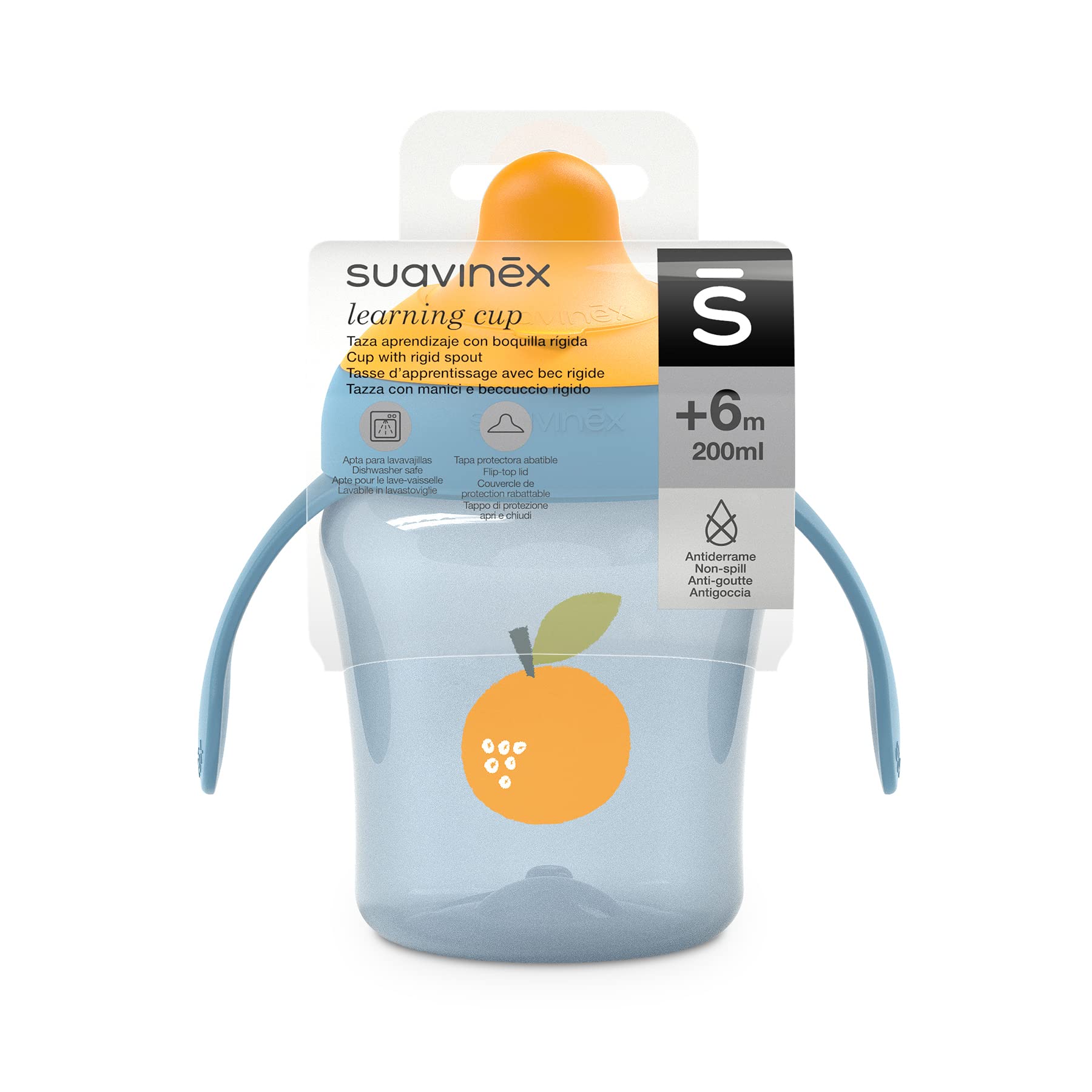 suavinex-tasse-d-apprentissage-trainer-cup-200-ml-bec-rigide-anti-fuite-avec-cou image 2