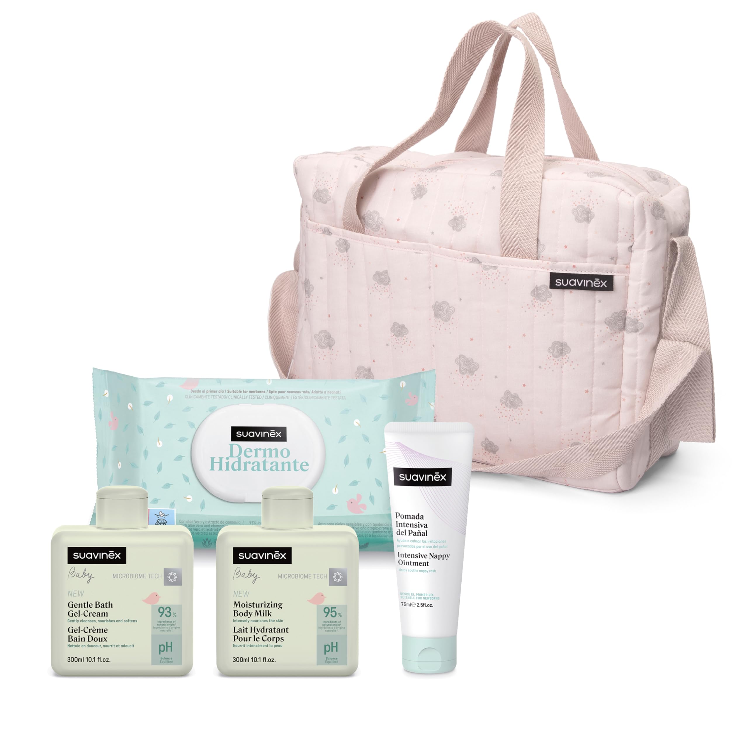 suavinex-sac-langer-b-b-avec-coffret-cosm-tique-naissance-gel-lavant-doux-300-ml image 1