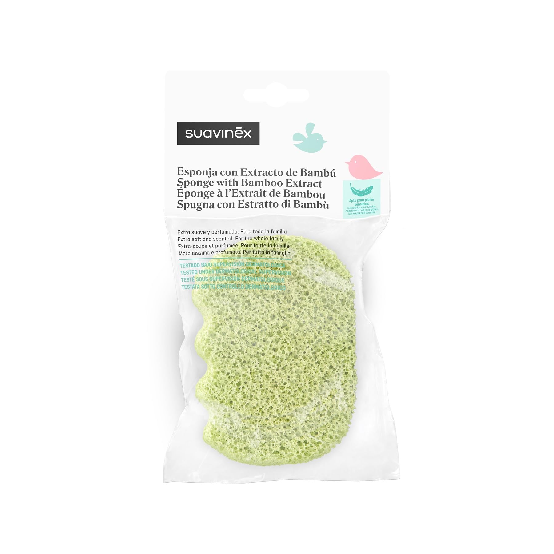 suavinex-ponge-de-bain-b-b-l-extrait-de-bambou-extra-douce-parfum-e-d-s-0-mois-v image 2