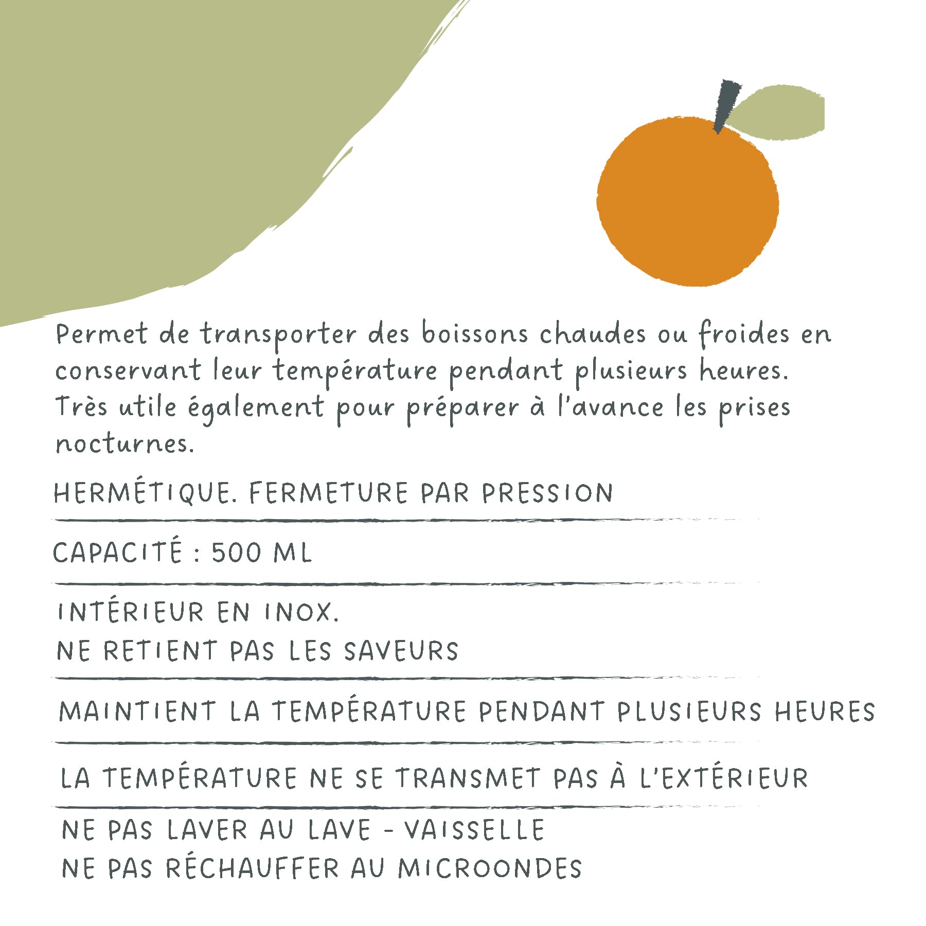 suavinex-bouteille-isotherme-b-b-500-ml-100-inox-chaud-froid-6-heures-herm-tique image 3