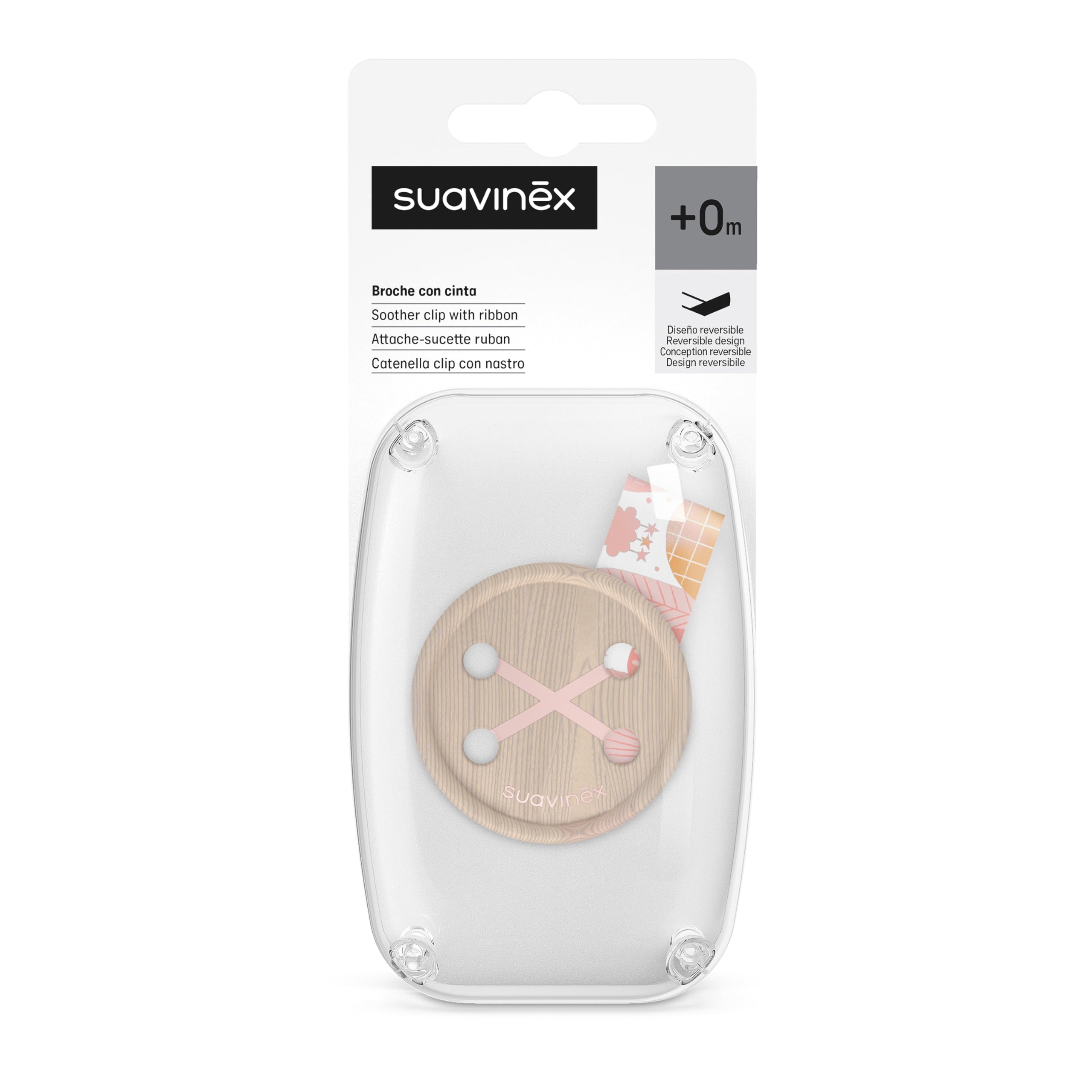 suavinex-prints-attache-sucette-avec-ruban-textile-double-face-dreams-rose-clip- image 2